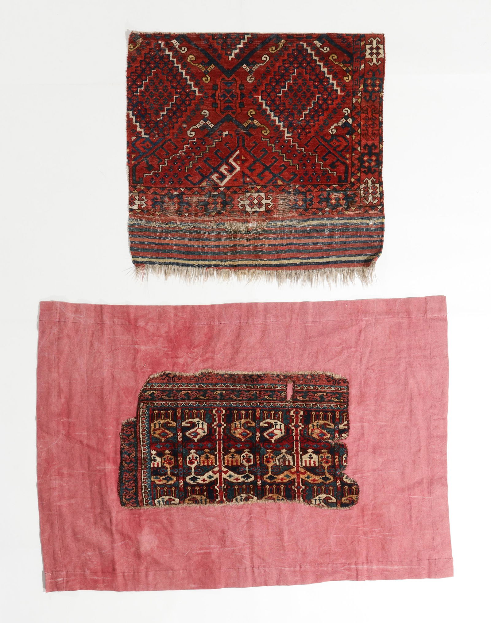 Two Ersari Rug Fragments, Turkmenistan, Ca. 1800 (1 of 5)