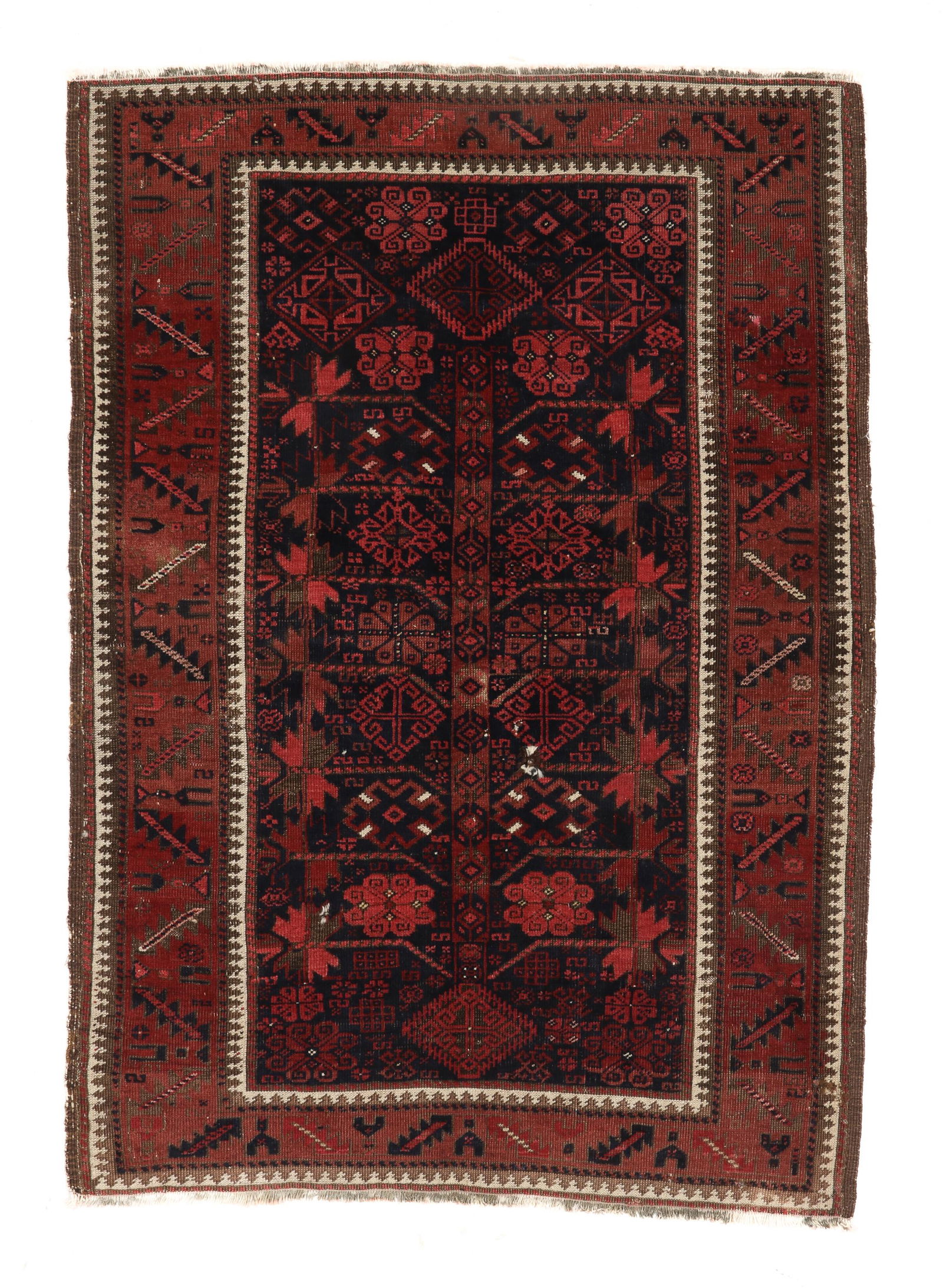 Timuri Baluch Tree of Life Prayer Rug, NE Persia, Ca. 1880 (1 of 4)