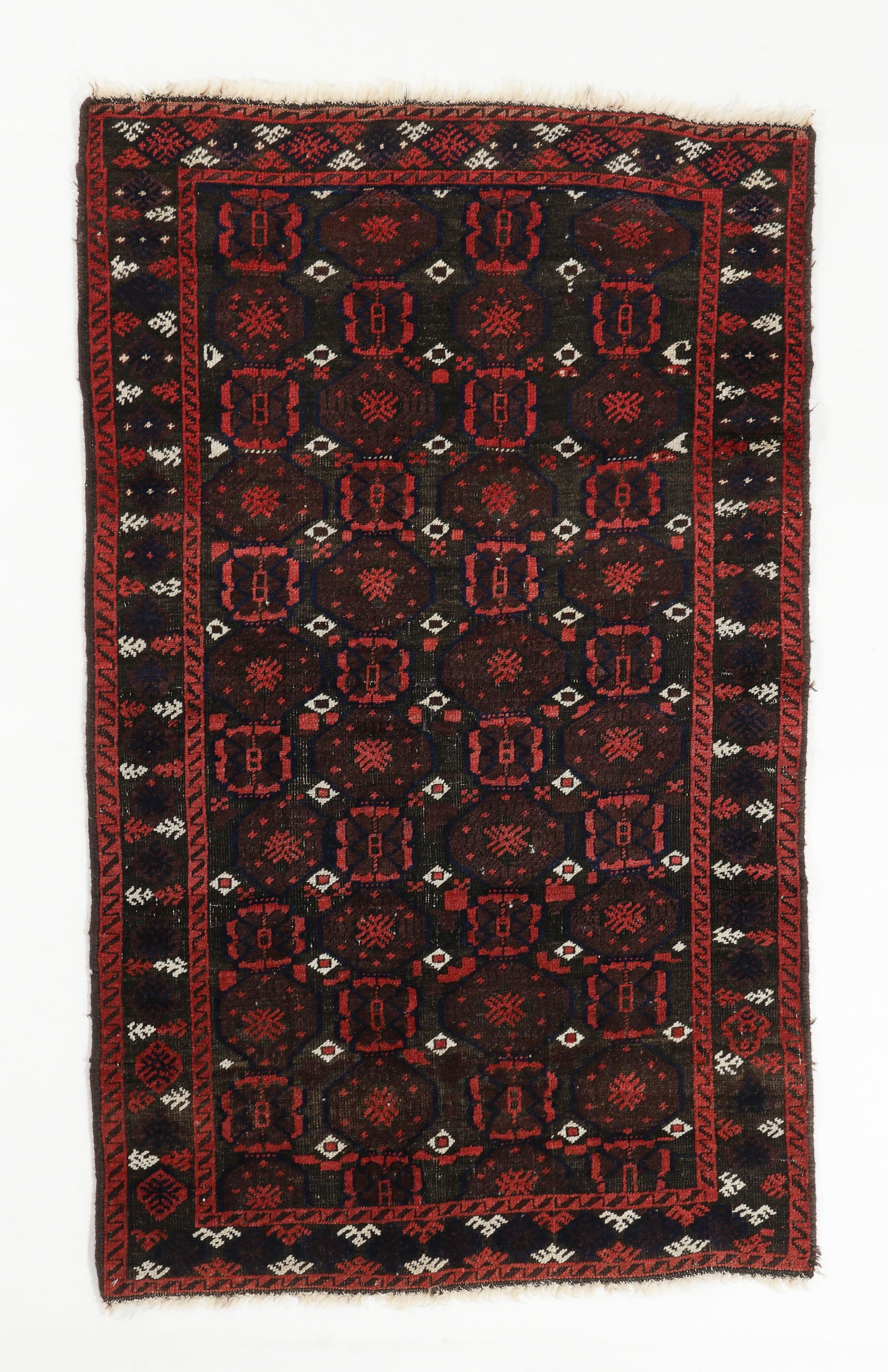 Baluch Minakhani Rug, NE Persia, 19th C., 3'0'' x 4'11'' (1 of 4)