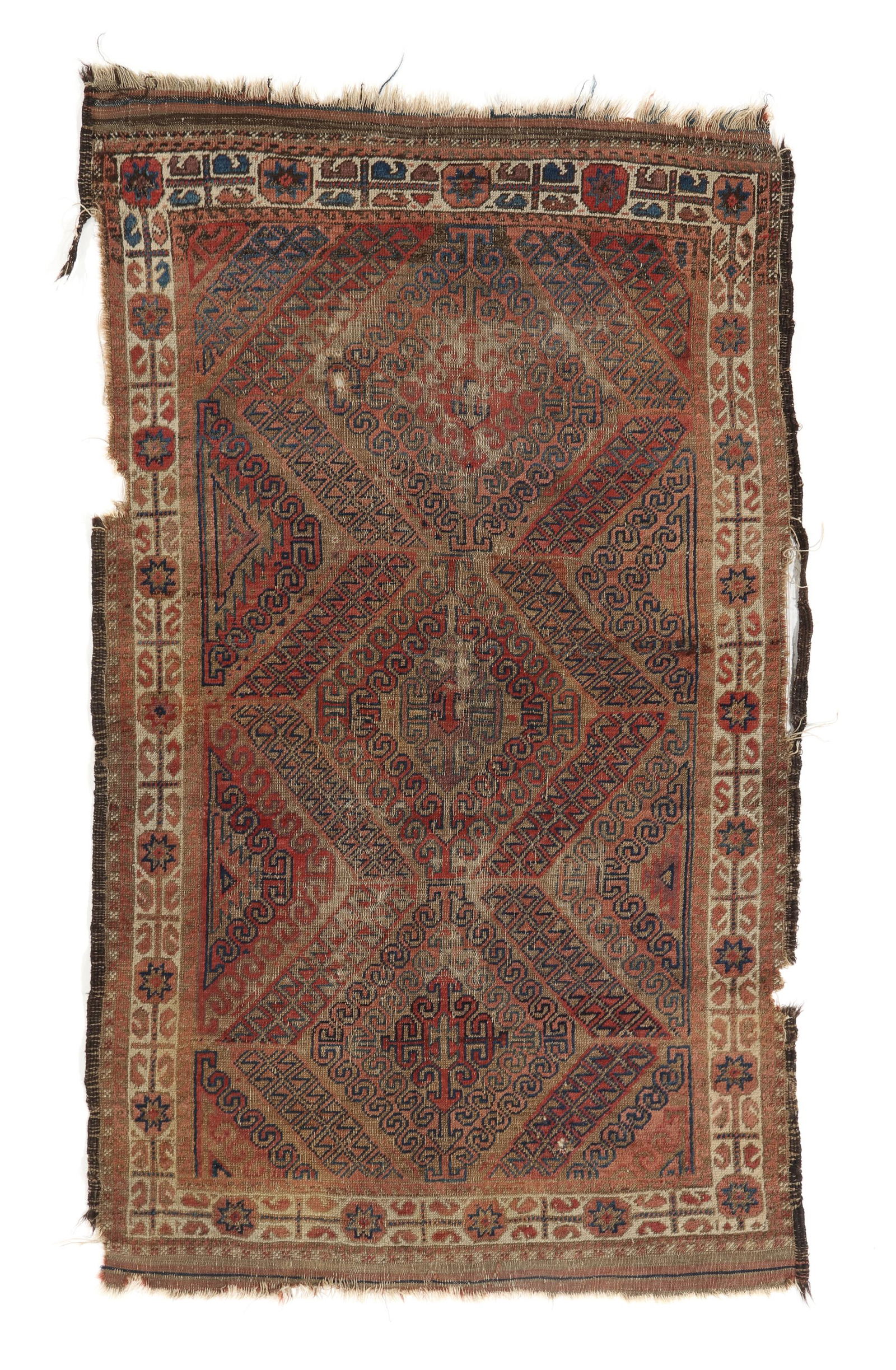 Mushwani Baluch Rug, Afghanistan, Early/Mid 19th C., 3'0'' x 5'1'' (1 of 4)