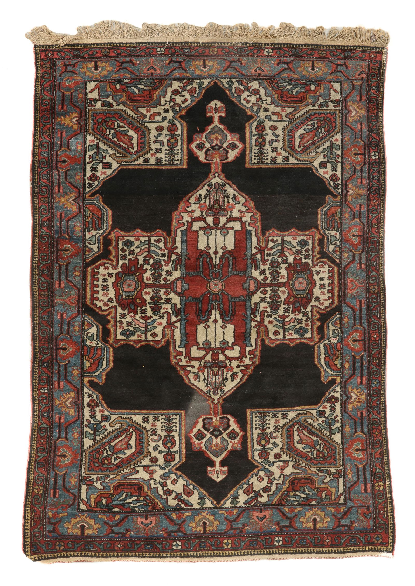 Fine West Persian Kurd Rug, Ca. 1880, 4'1'' x 6'1'' (1 of 4)