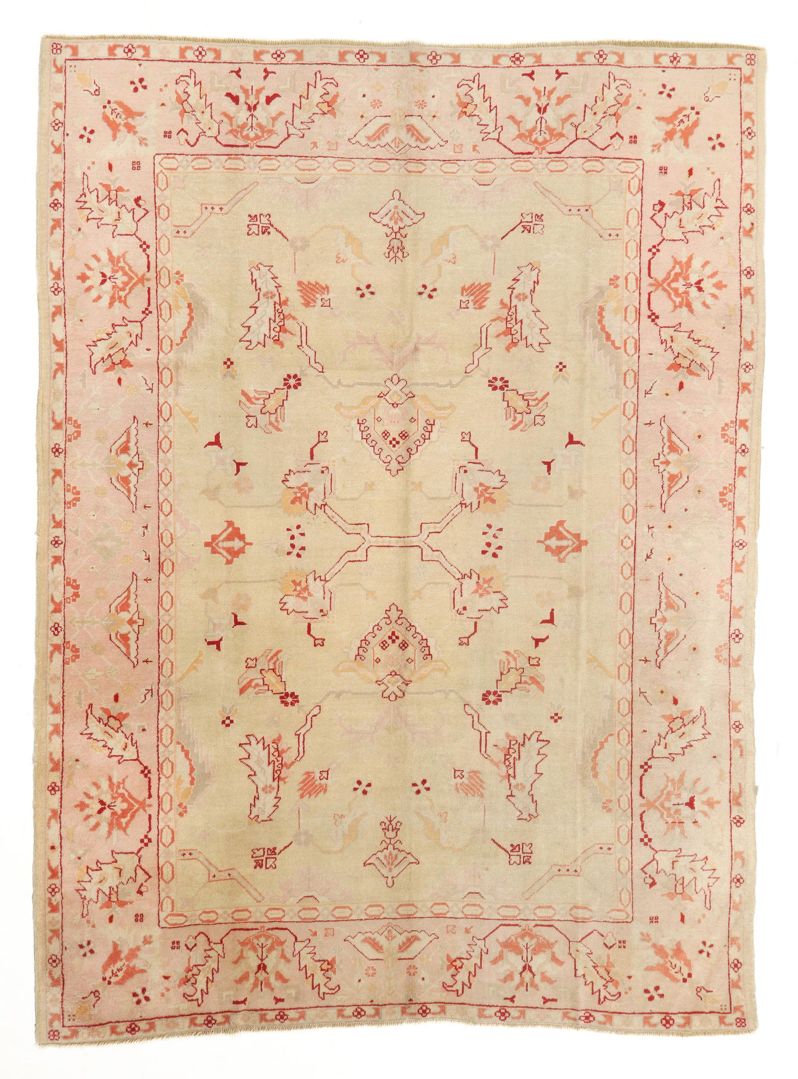 Oushak Rug, Turkey, Ca. 1900, 8'2'' x 11'3'' (1 of 5)