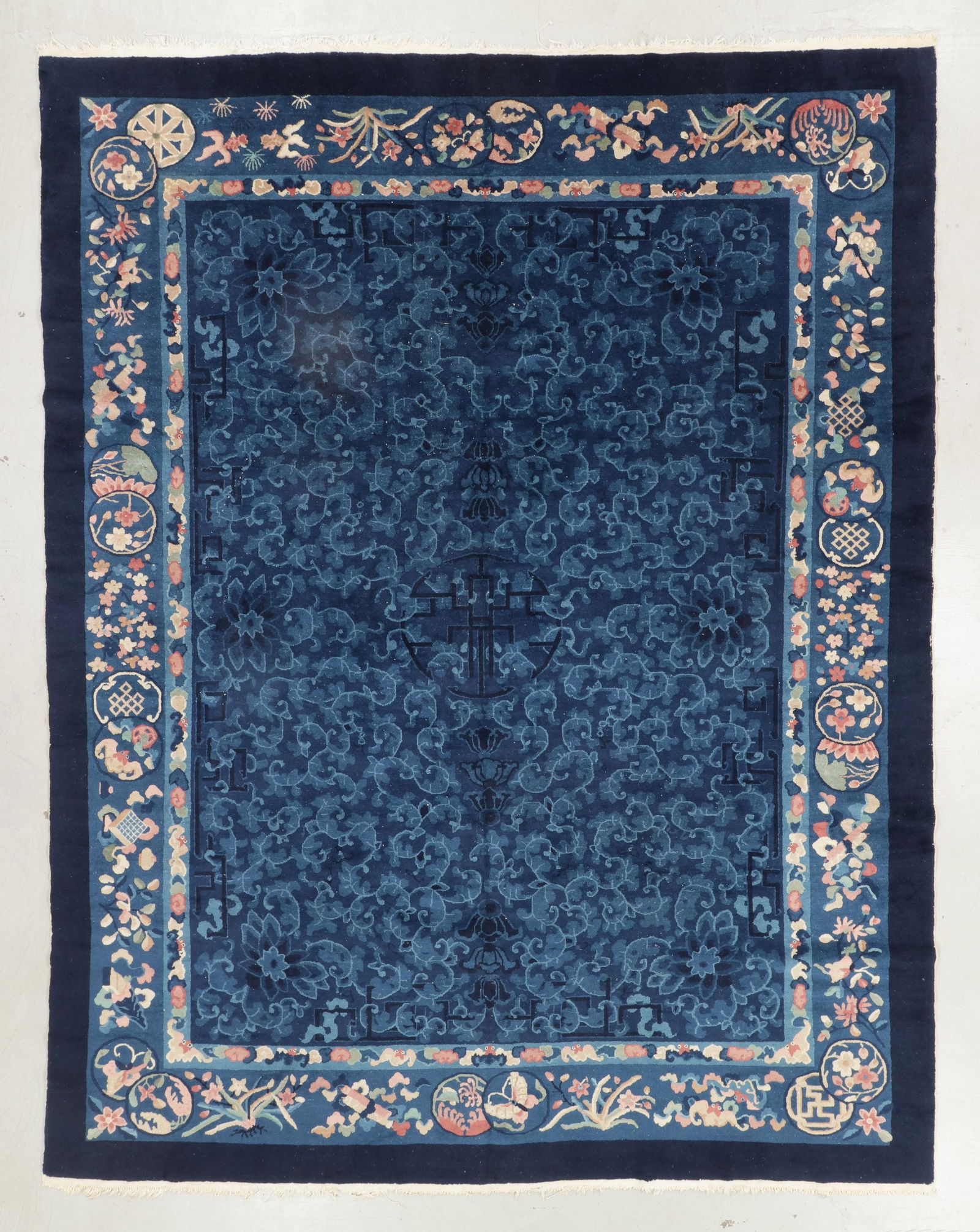 Peking Art Deco Rug, China, Ca. 1920, 9'1'' x 11'8'' (1 of 5)