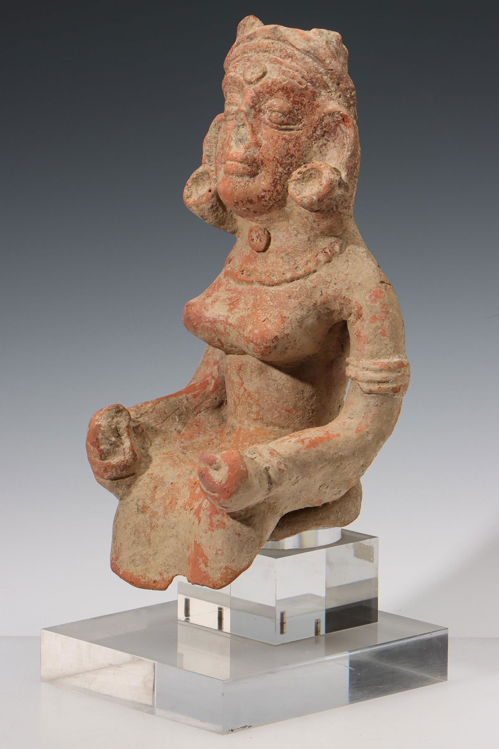 Indian Terracotta Female Figure, Gupta Period, 4th-6th C. CE (1 of 5)