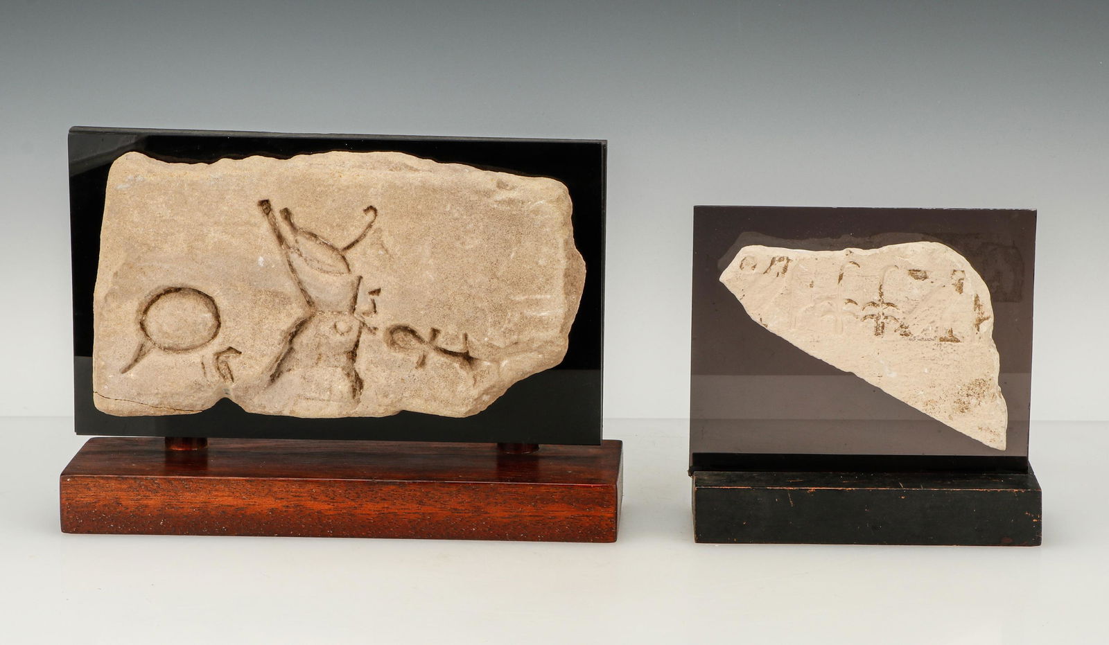 2 Egyptian Carved Relief Slabs (1 of 4)