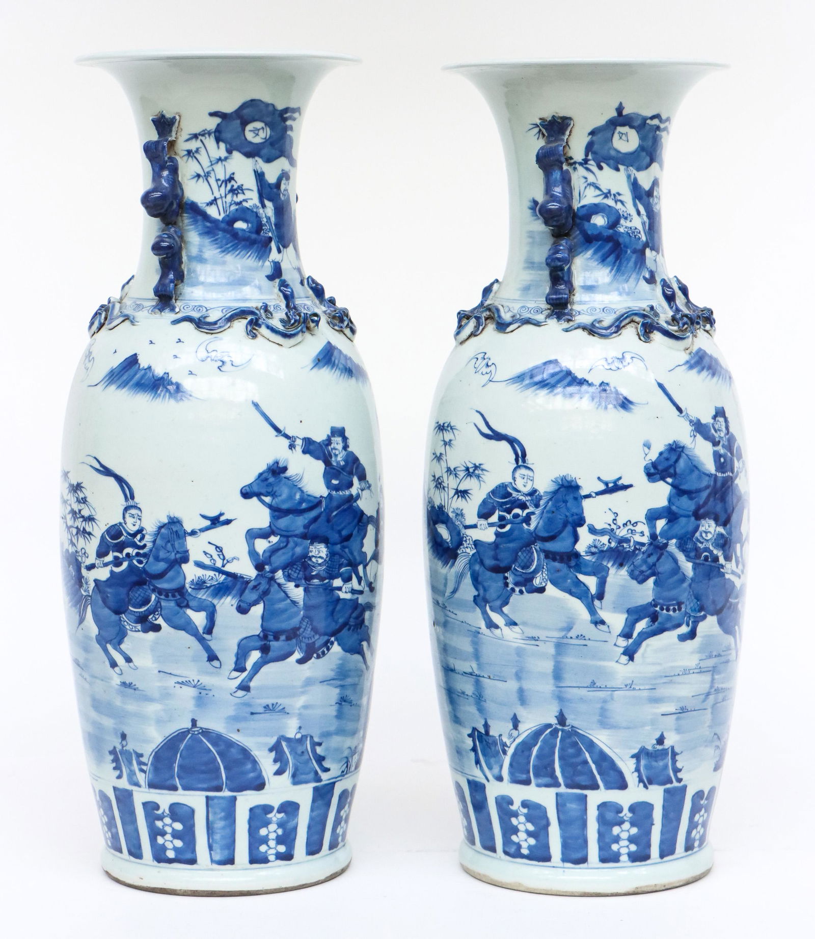2 Chinese Blue & White Porcelain Vases (1 of 6)