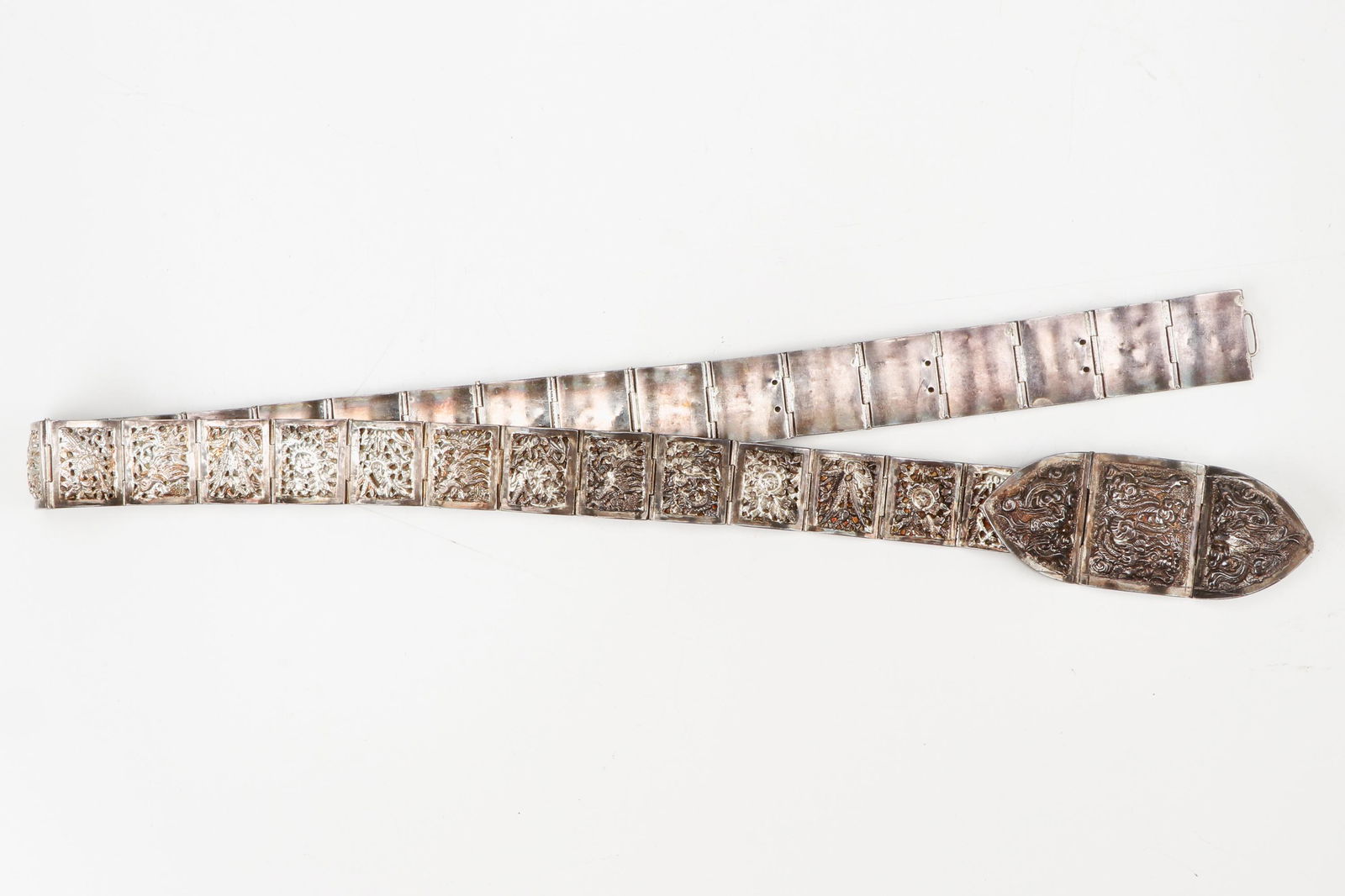 Thai Silver Belt with 3-Part Buckle (1 of 4)