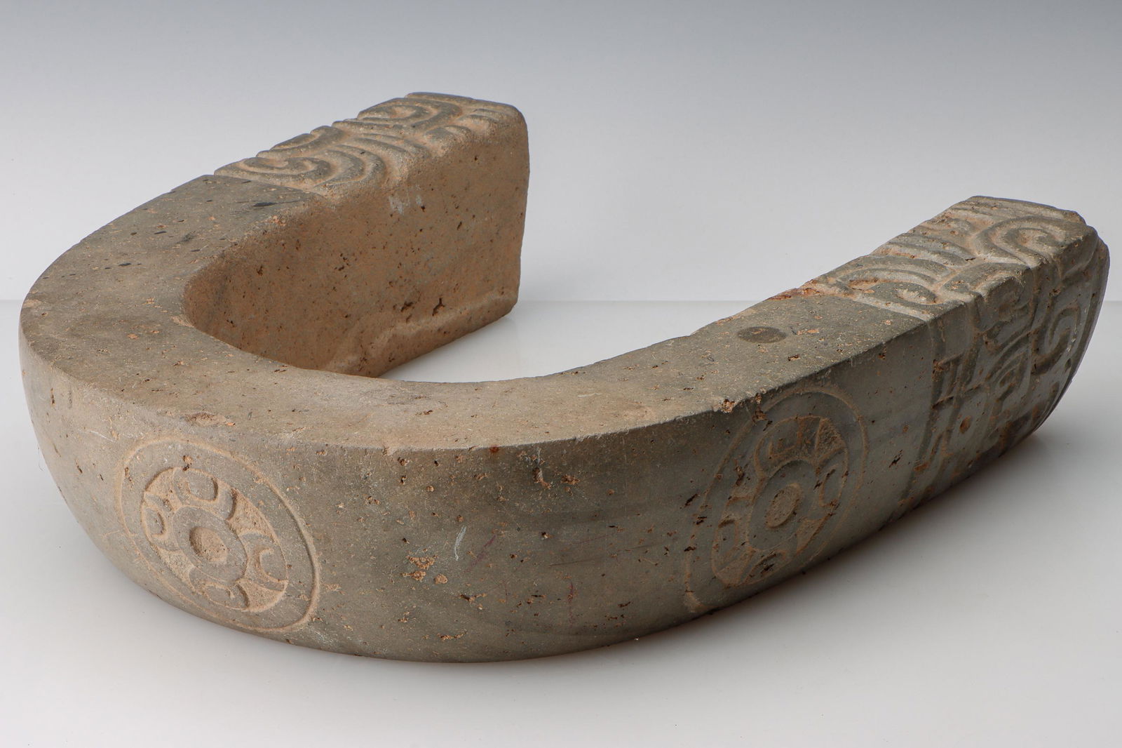 Pre-Columbian Style Carved Stone "Yoke" Ceremonial Belt (1 of 7)