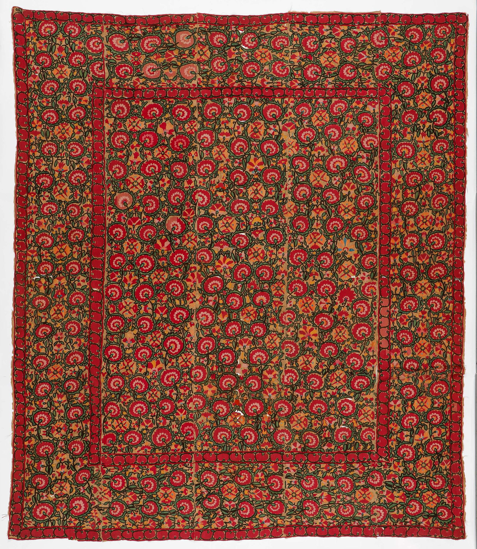 Fine Early Central Asian Suzani, 18th C. (1 of 4)