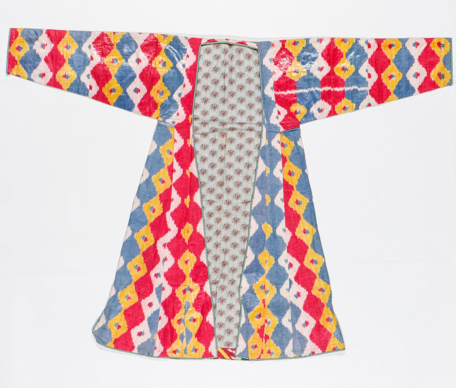 Uzbek Silk Ikat Chapan, Late 19th C. (1 of 3)