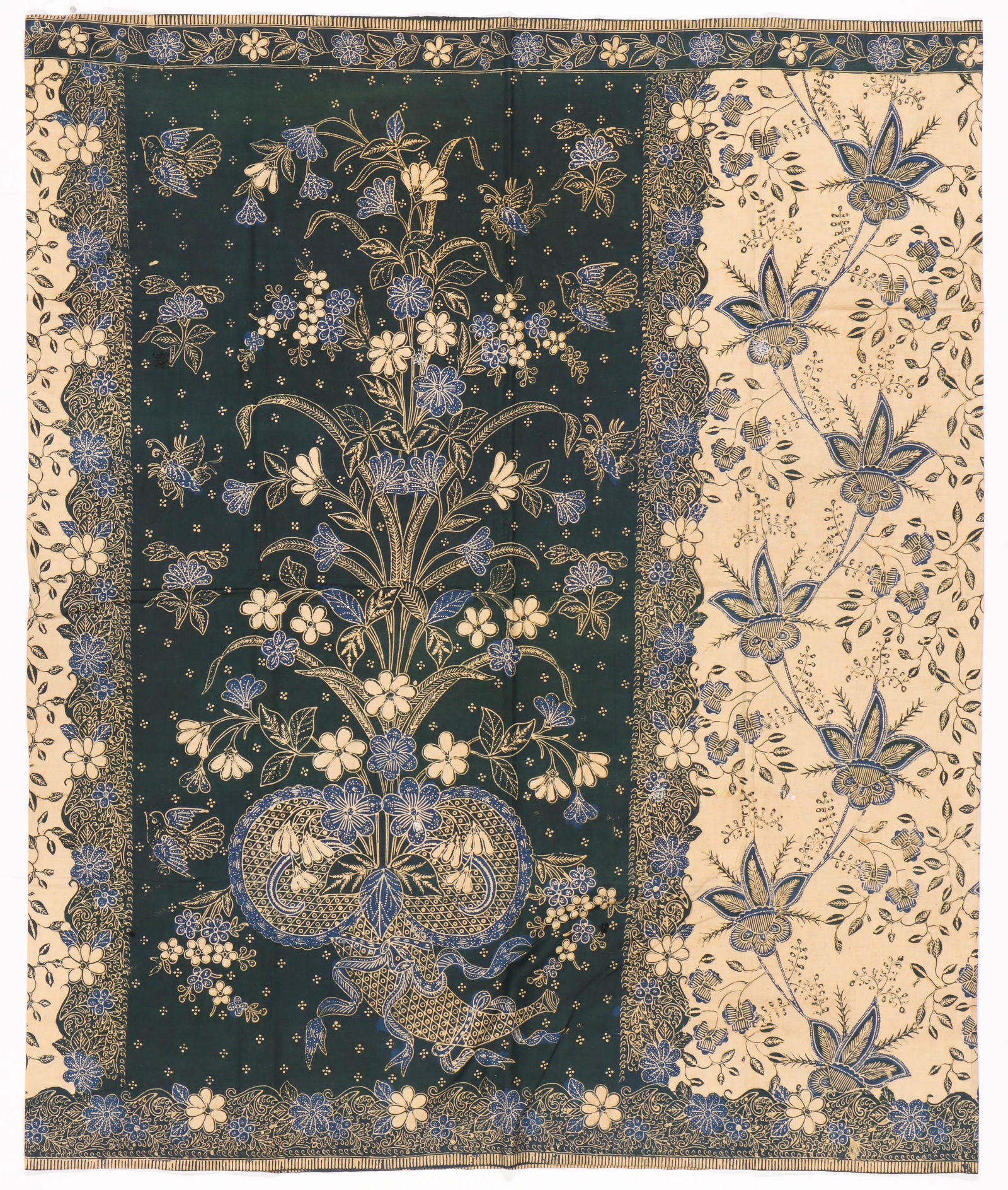 Indo-European Tulis Sarong, Indonesia, Early-Mid 20th C. (1 of 4)