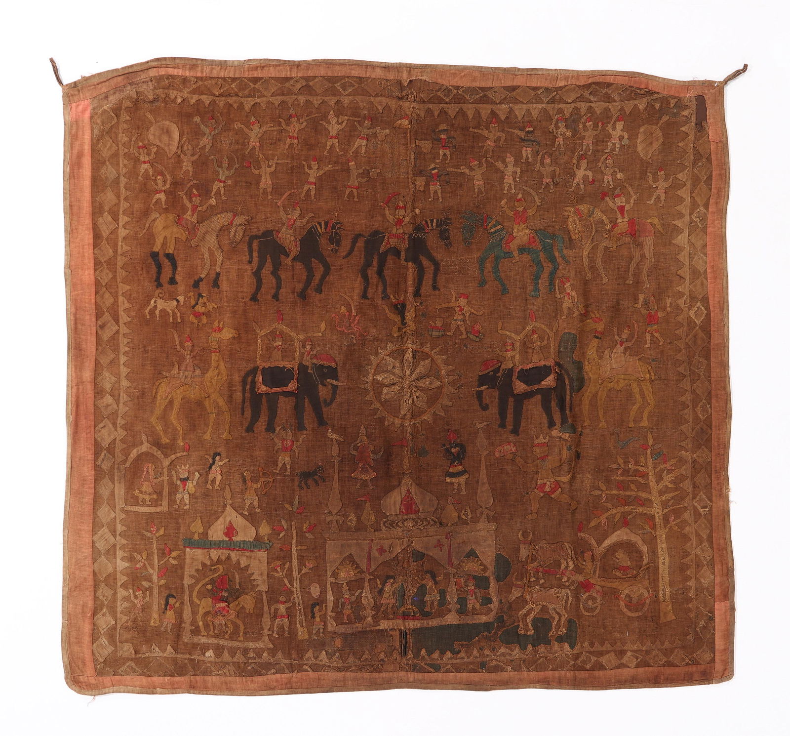 Antique Kanduri Embroidered Textile With Applique, India (1 of 4)