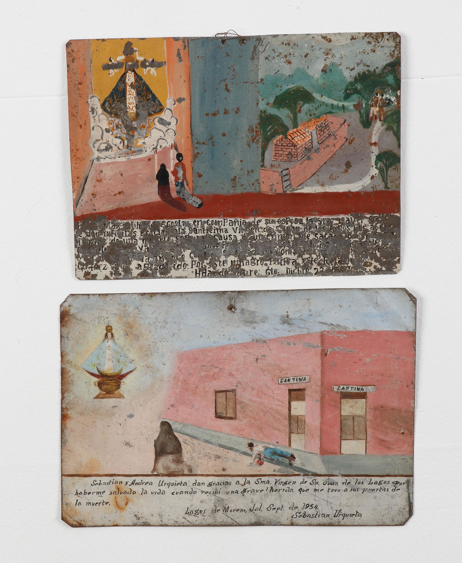 2 Mexican Retablos, 20th C. (1 of 2)