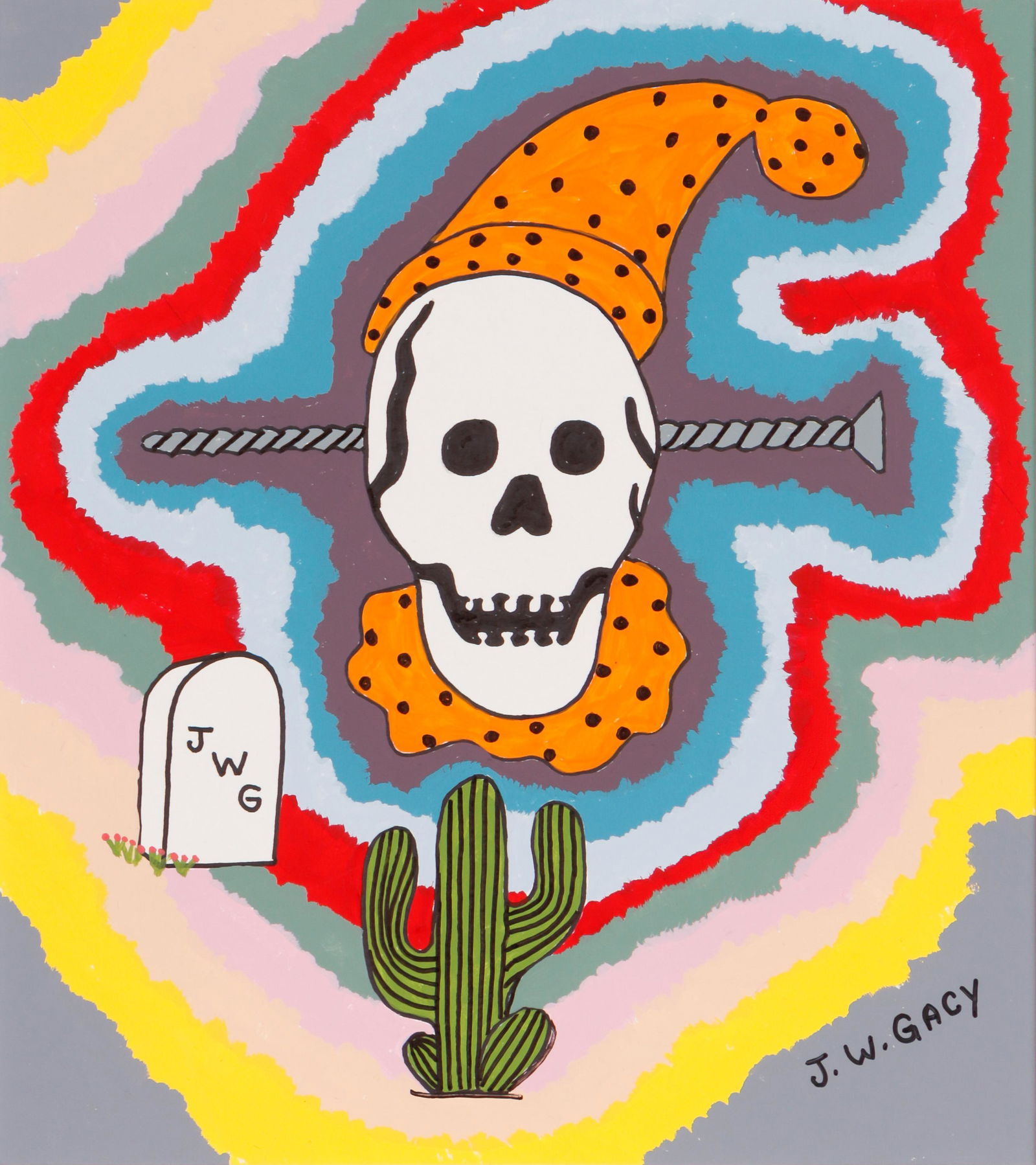 Signed John Wayne Gacy (American, 1942-1994) (1 of 7)