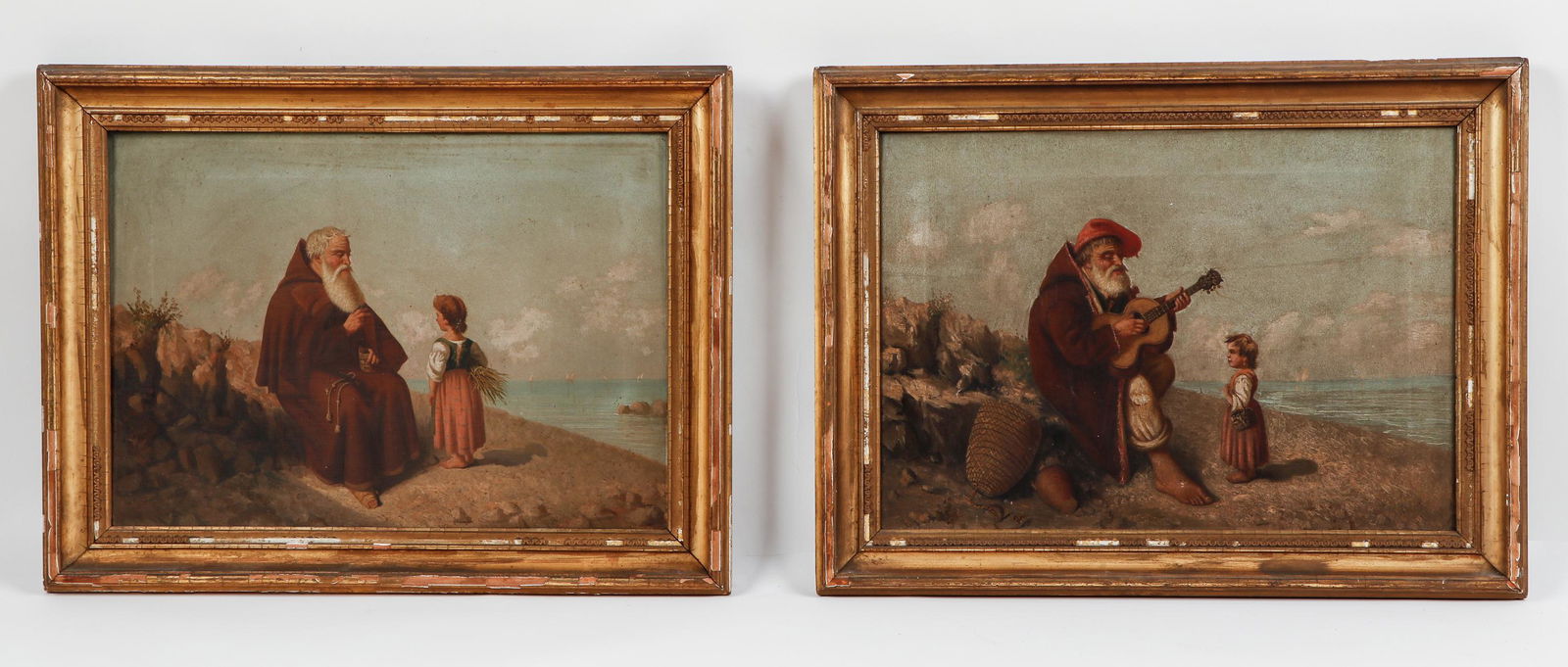 2 Antique Continental Paintings (1 of 2)