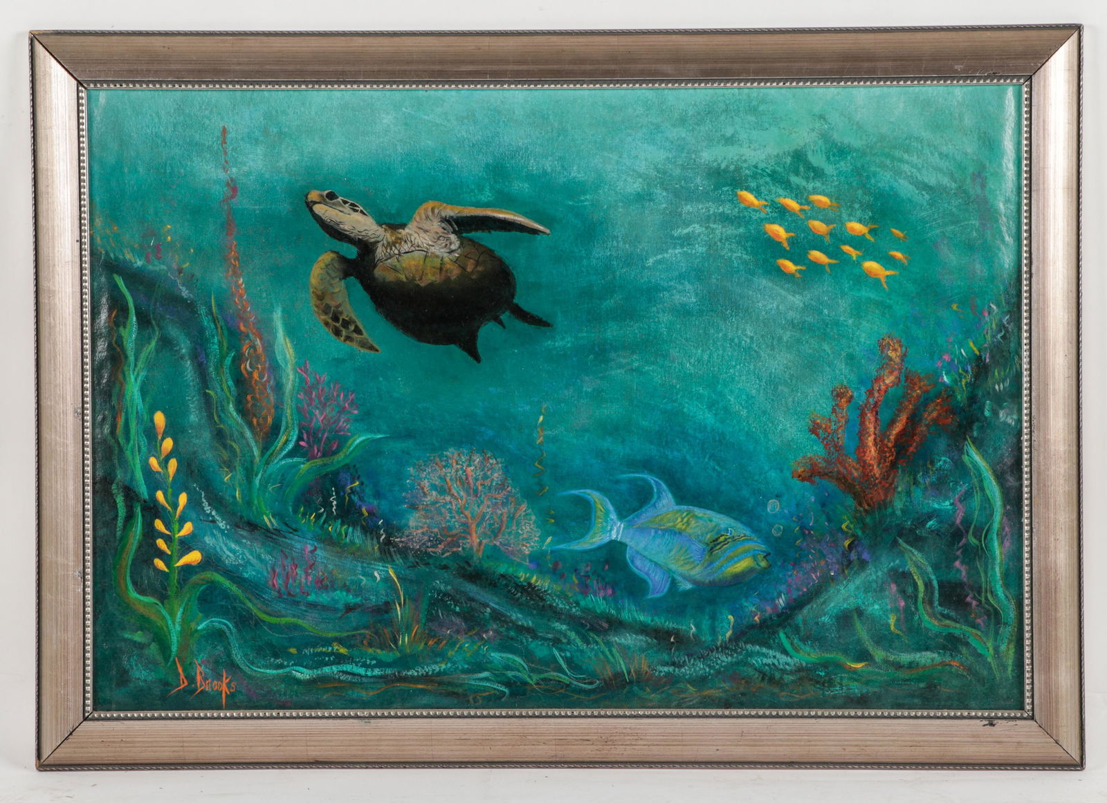 Deborah Brooks (American/Georgia, 20th c.) Sea Life Painting (1 of 3)