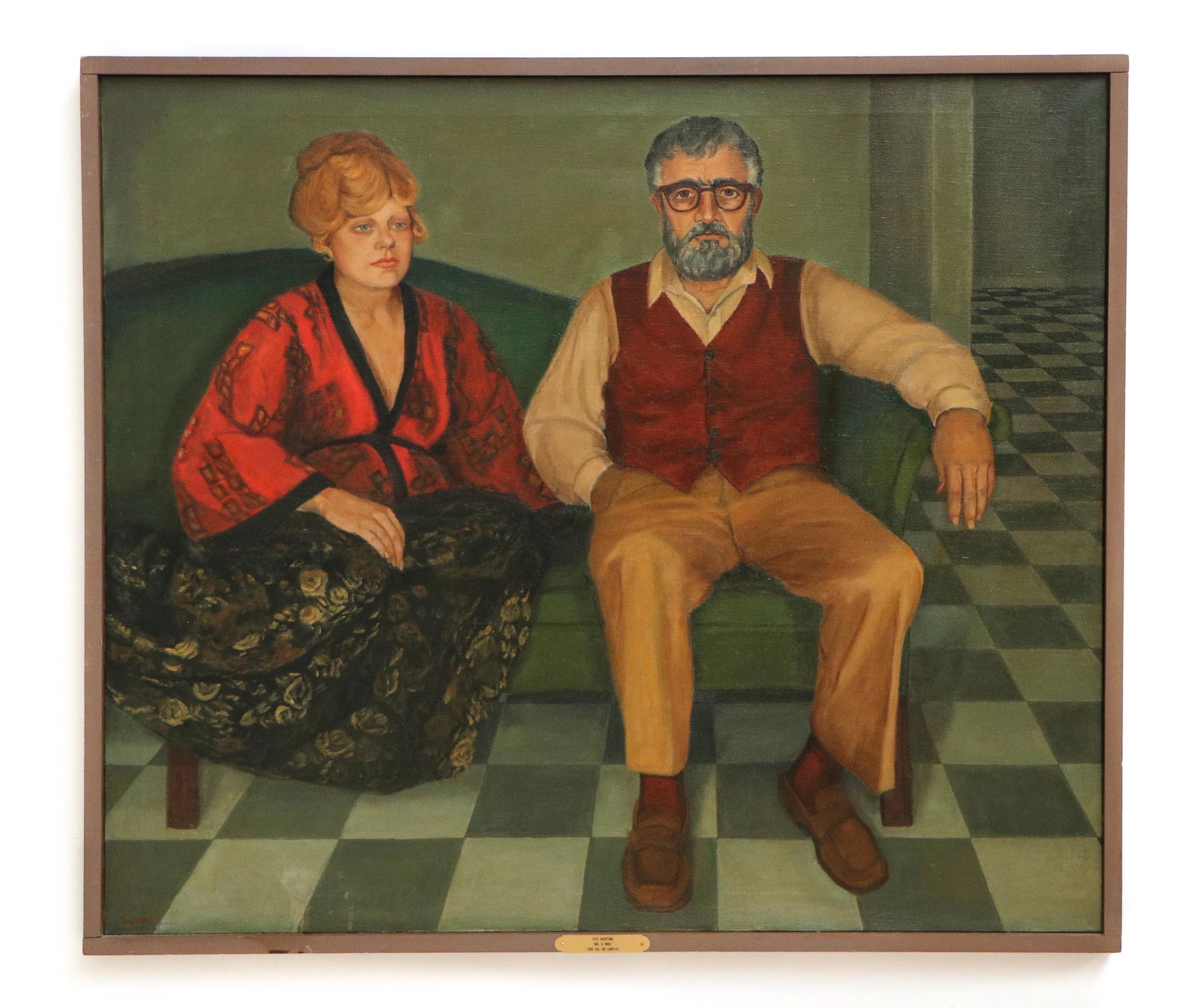 Eva Martino (American, b.1929) "Mr. and Mrs." (1 of 3)