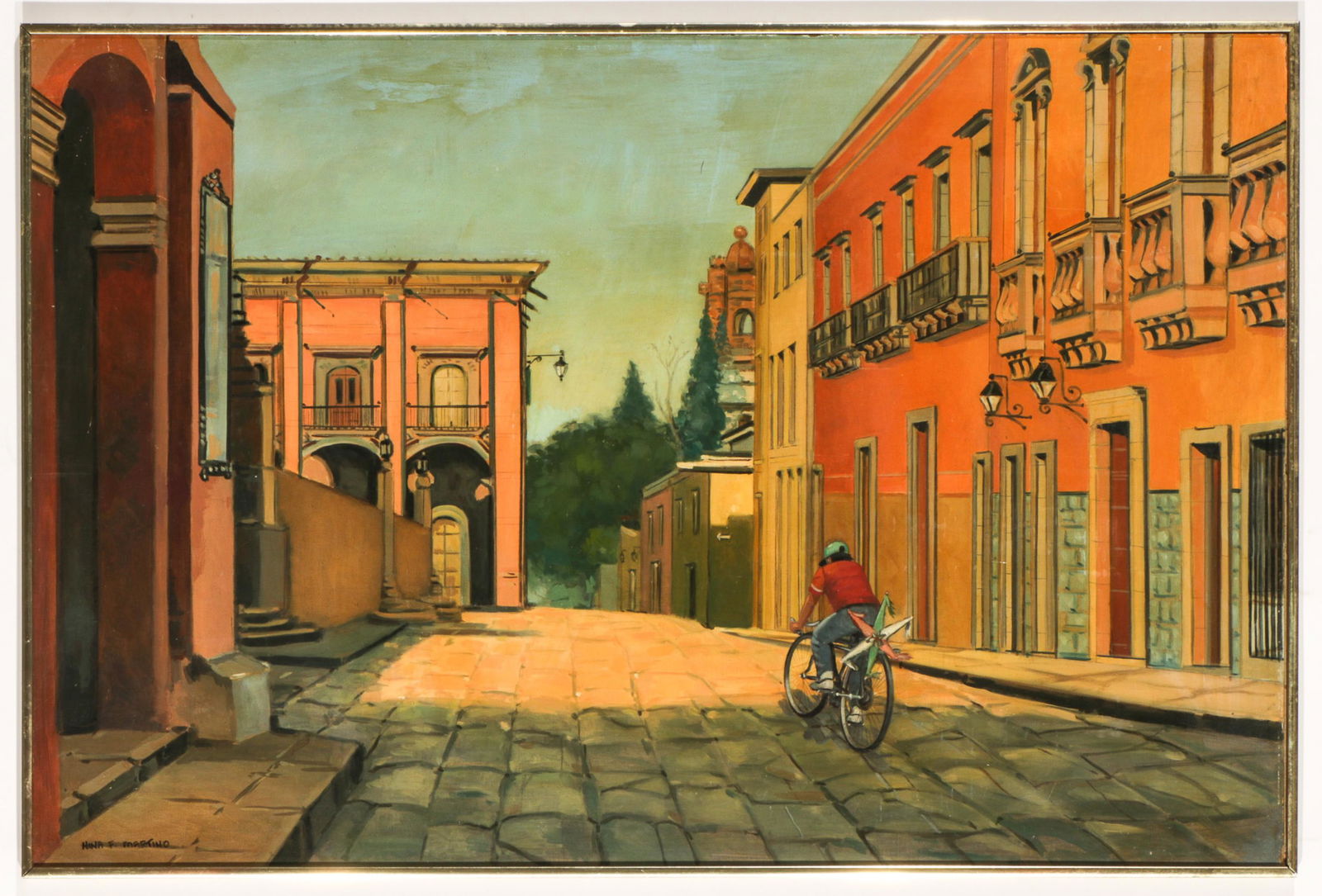 Nina F. Martino (American, b. 1952) "Main Square, San Miguel de Allende, Mexico" (1 of 3)