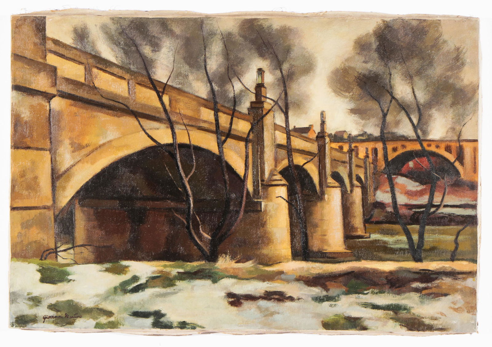 Giovanni Martino (1908-1997) "Two Bridges" (1 of 4)