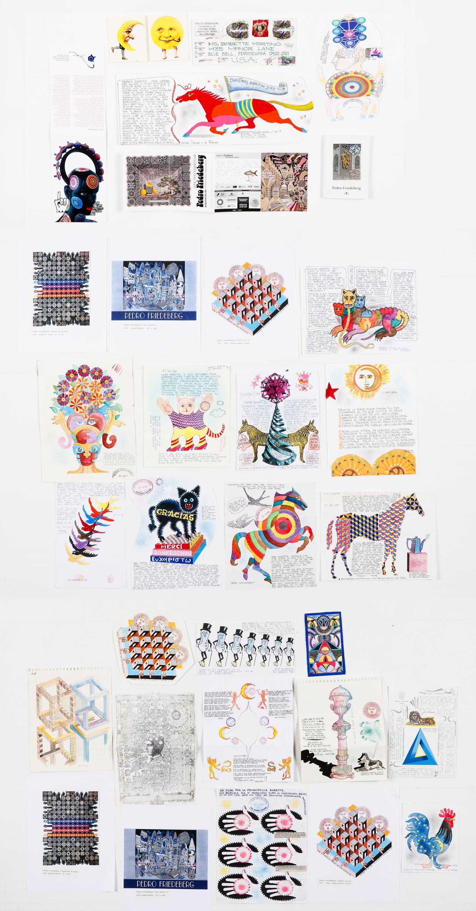 Pedro Friedeberg (Mexican, b. 1936) and Babette Martino (American, b. 1956) Letters and (1 of 14)