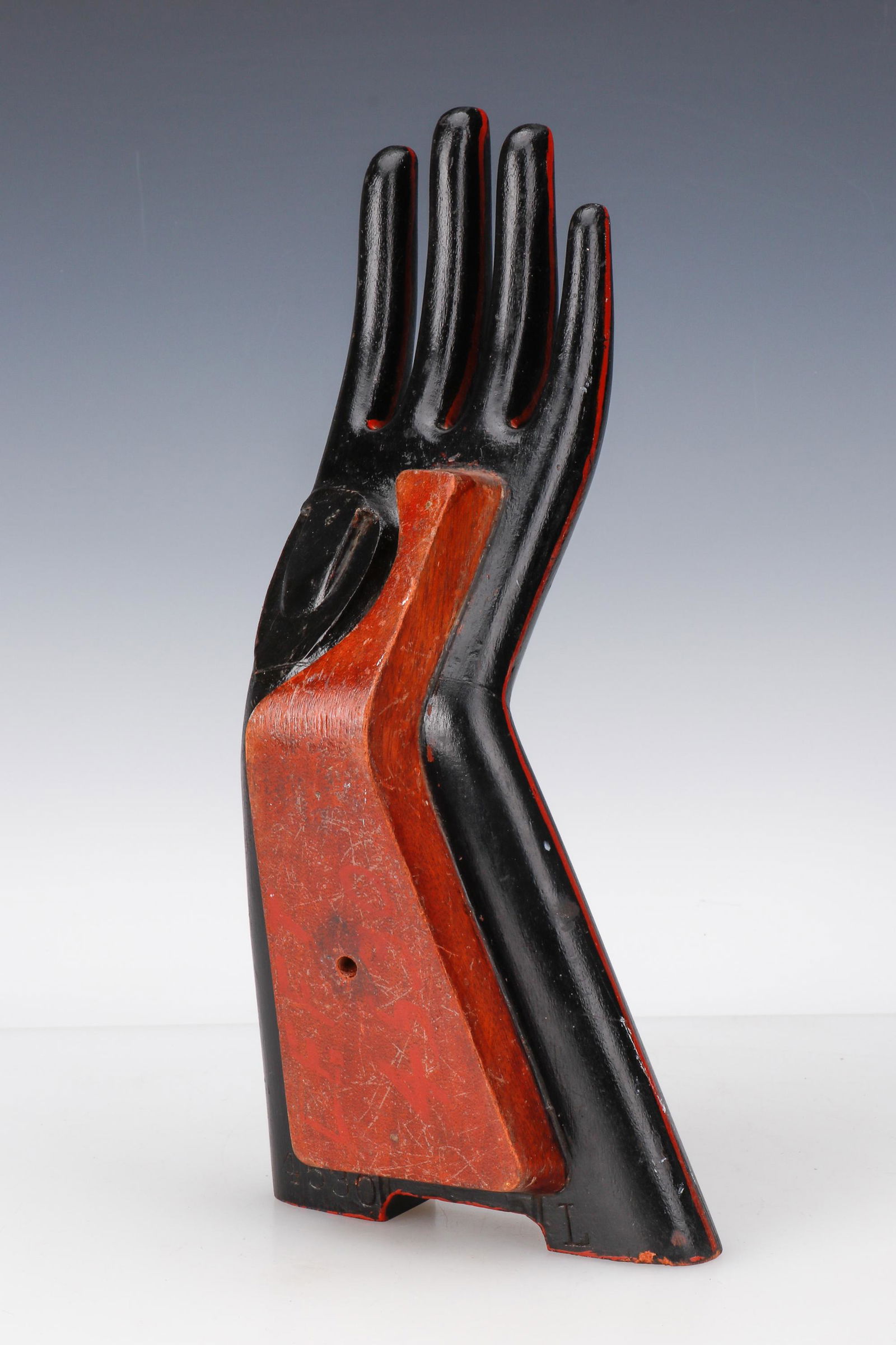 Antique Painted Wood Glove Mold (1 of 5)