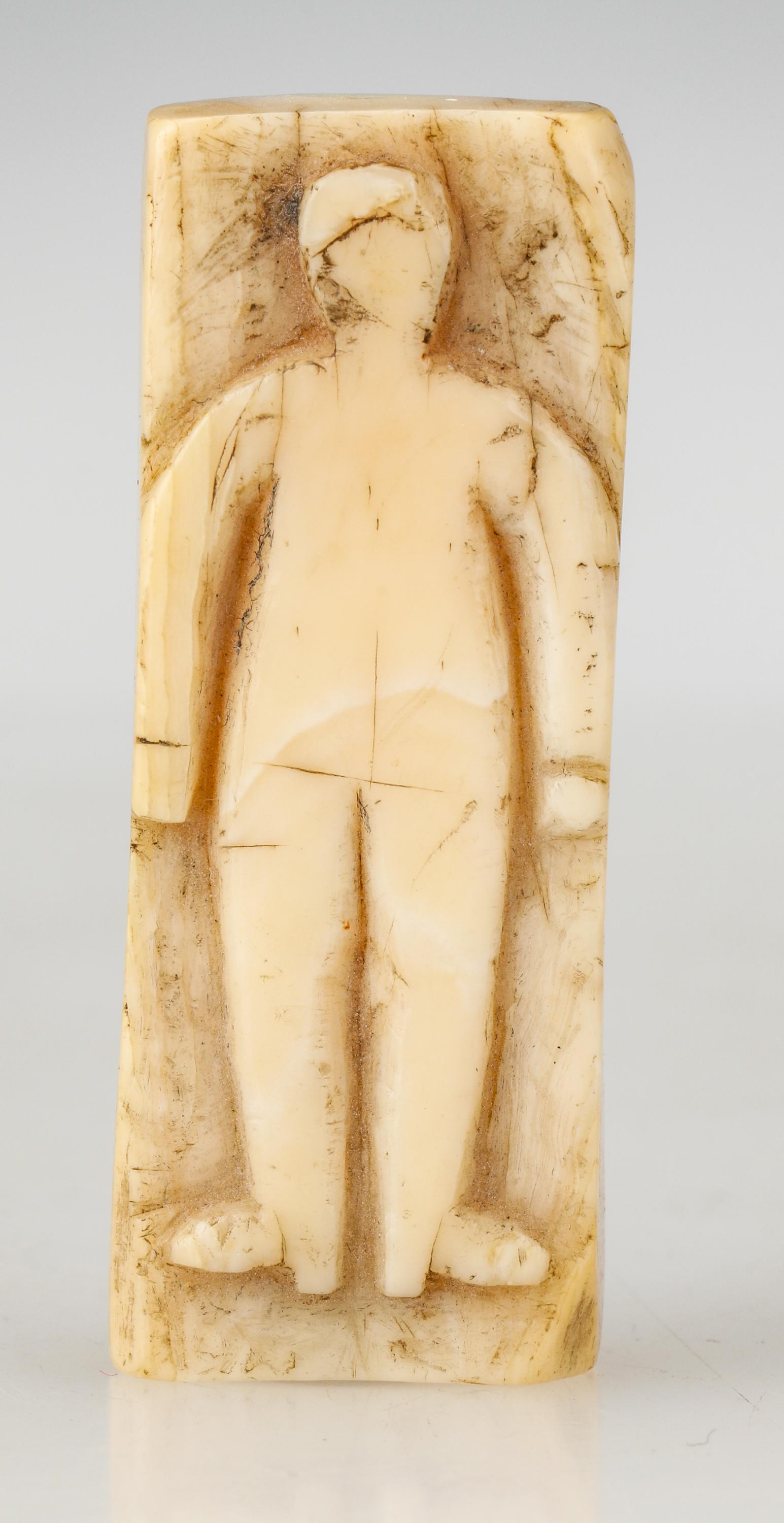 Antique Maritime Ship's Log Stamp of Human Figure (1 of 5)