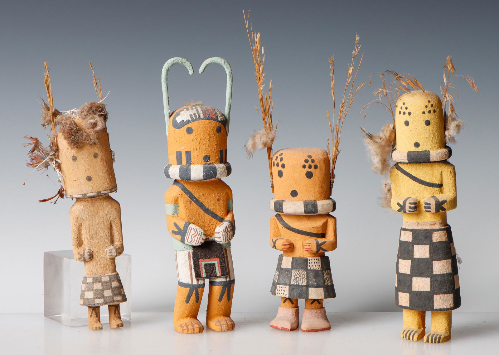 4 Native American Hopi Kachina Dolls by Various Artists (1 of 7)