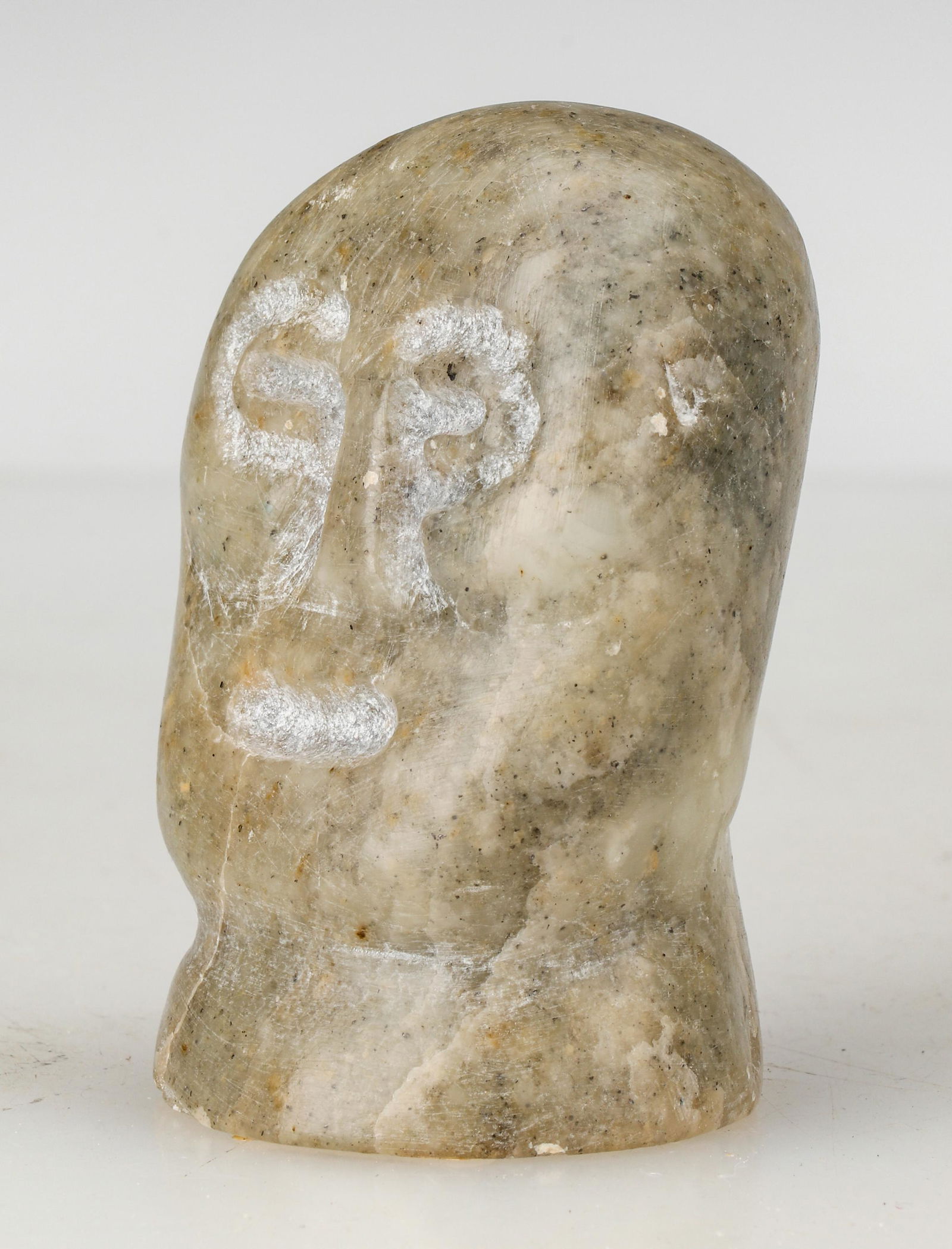 John Tiktak (Kangiqliniq / Rankin Inlet, 1916-1981) Inuit Carved Stone Head (1 of 6)