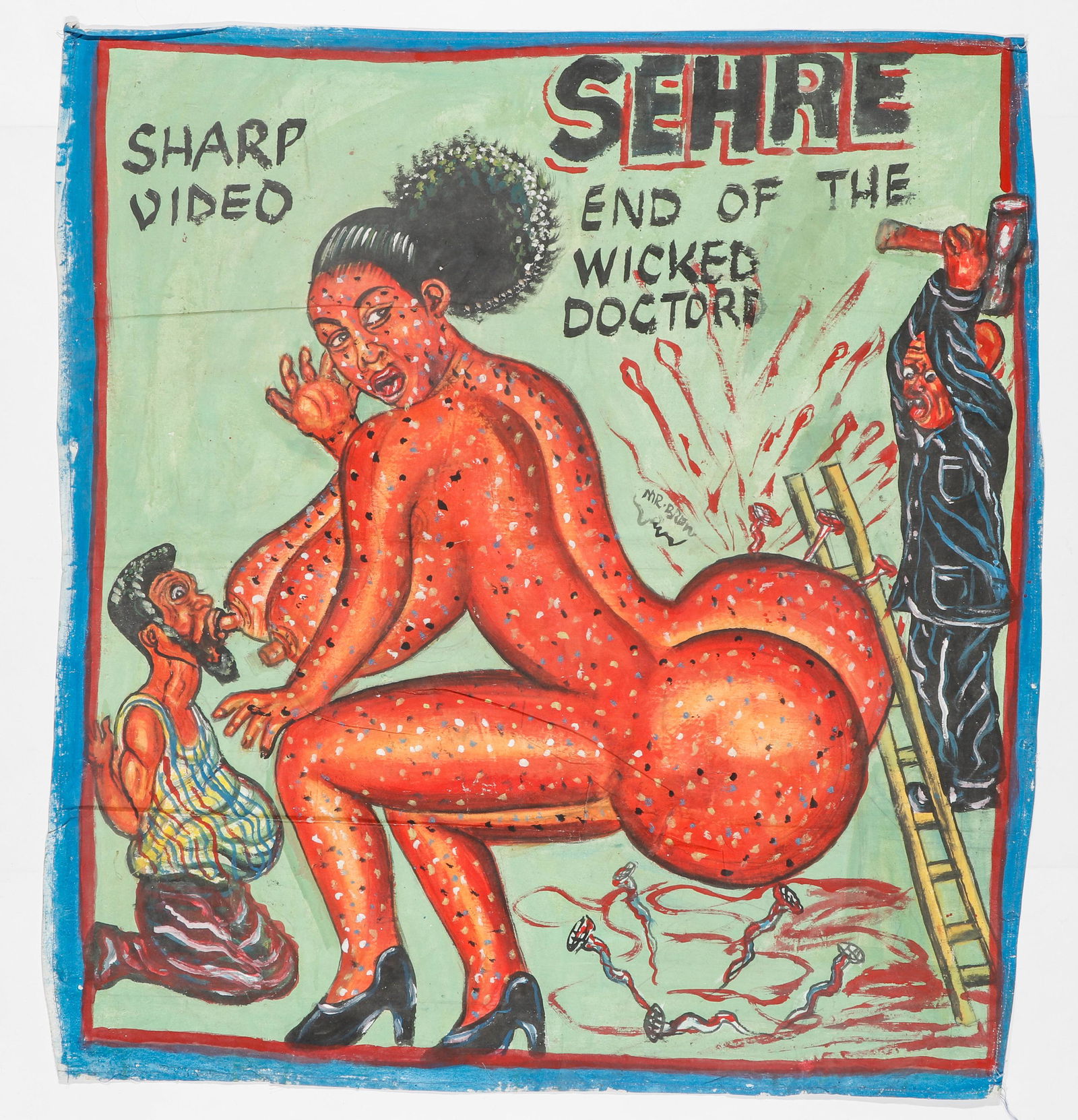 Ghana Folk Painted Cinema Poster (1 of 3)