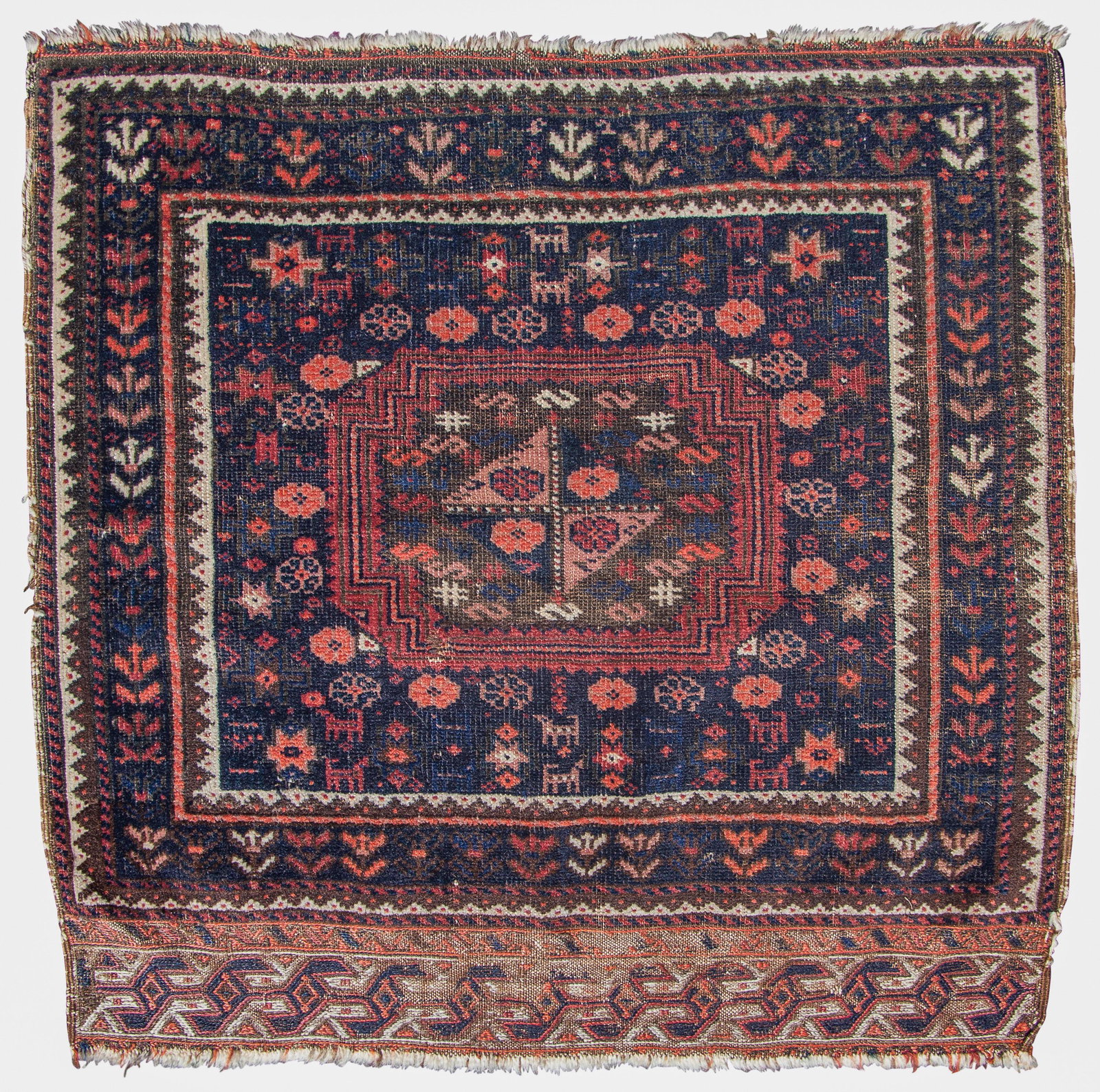 Baluch Bag face, Northeast Persia, 28" x 27" (70 x 67cm) (1 of 3)