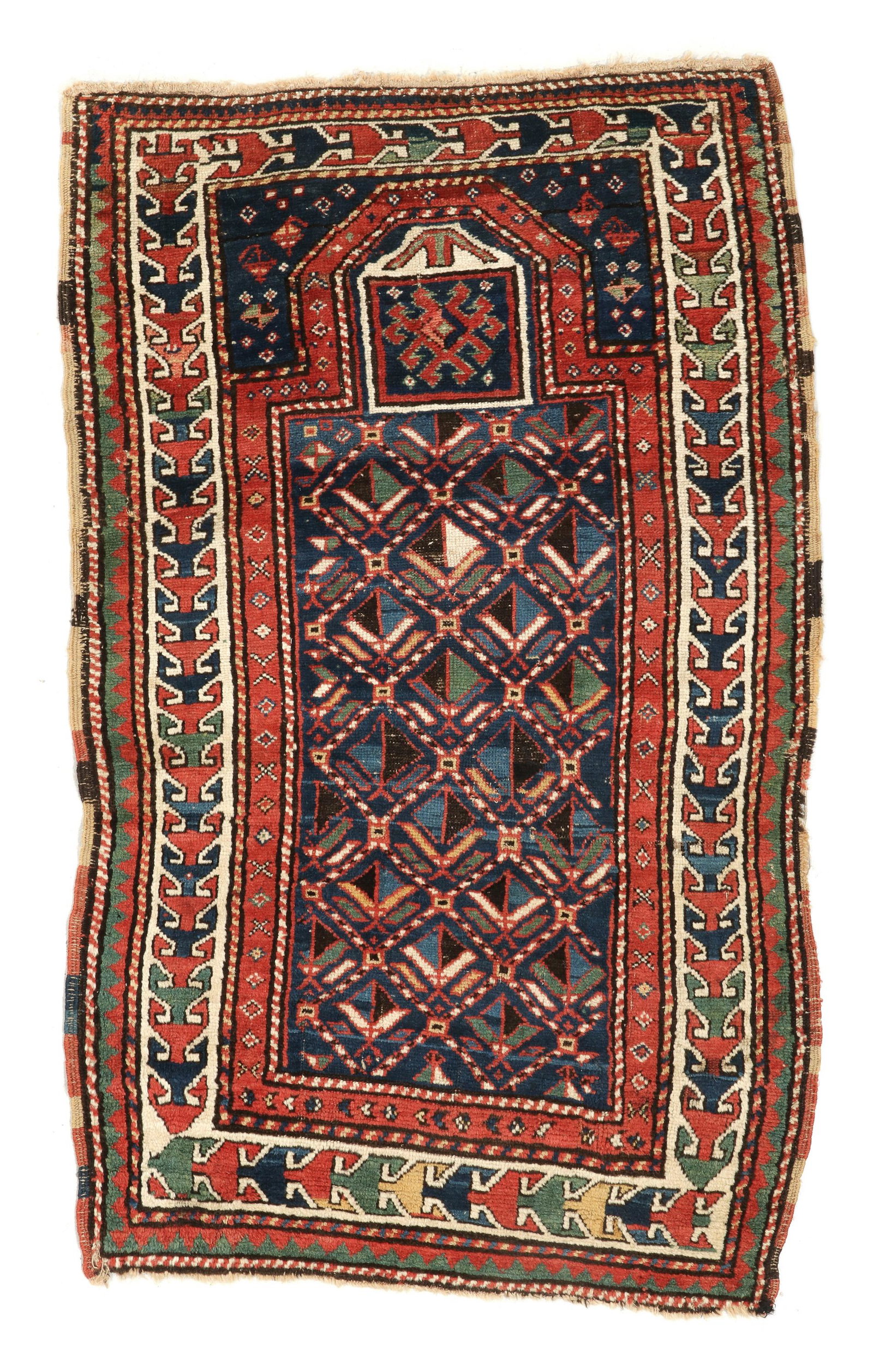 Kazak Prayer Rug, Caucasus, Ca. 1875, 2'9'' x 4'10'' (1 of 4)