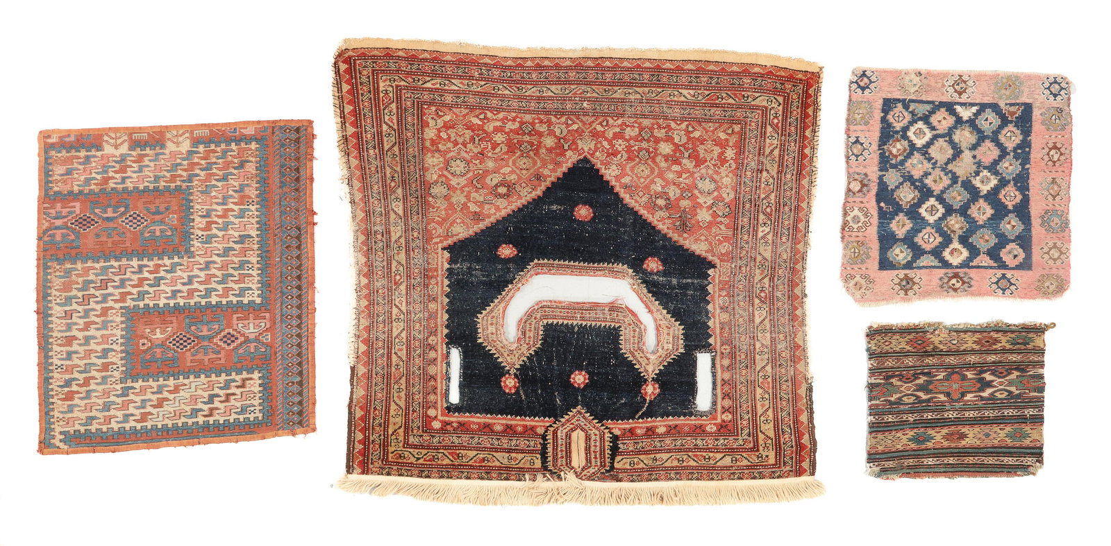 Estate Grouping of 4 Antique Weavings (1 of 6)