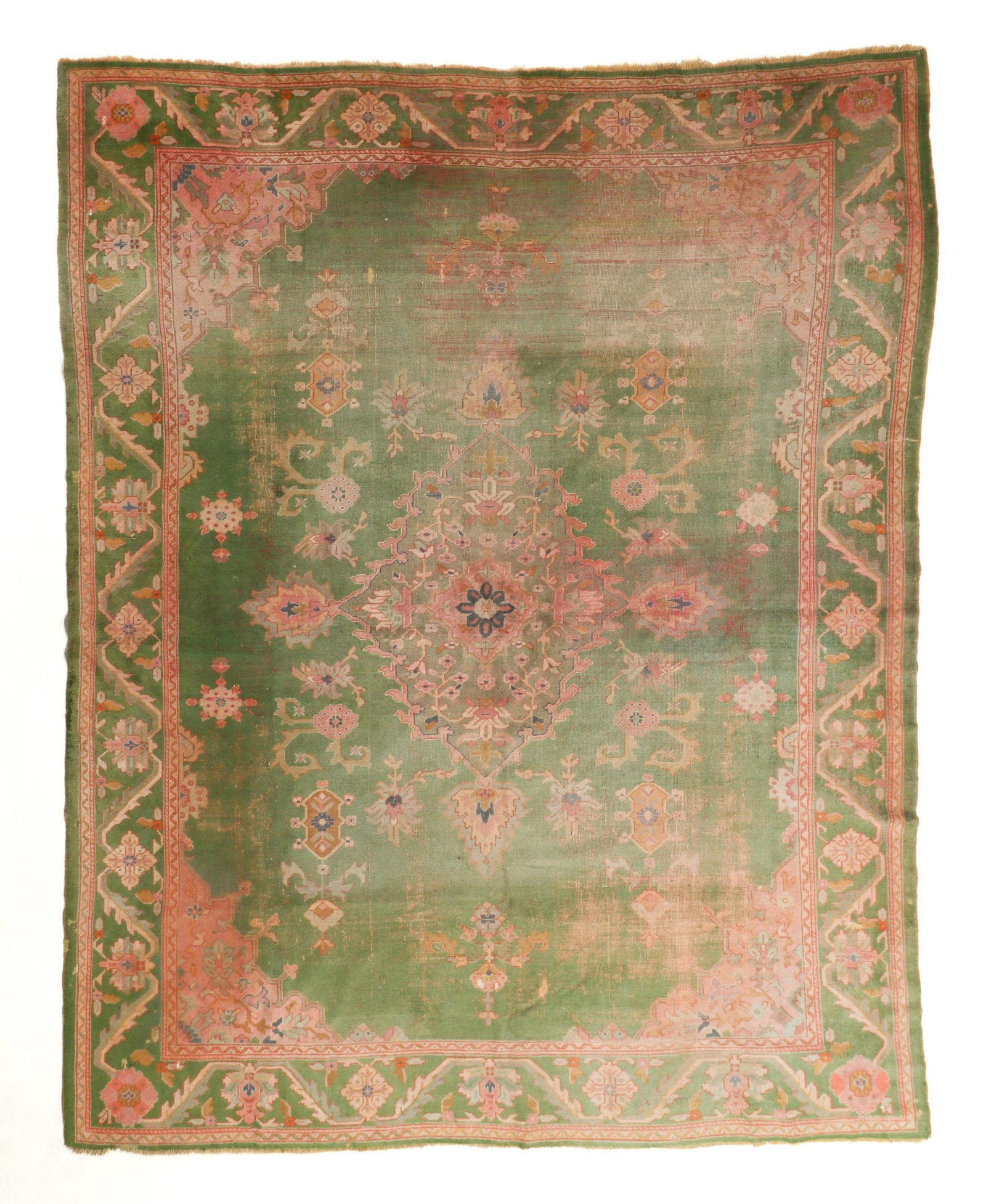 Oushak Rug, Turkey, Ca. 1900, 9'8'' x 12'2'' (1 of 5)