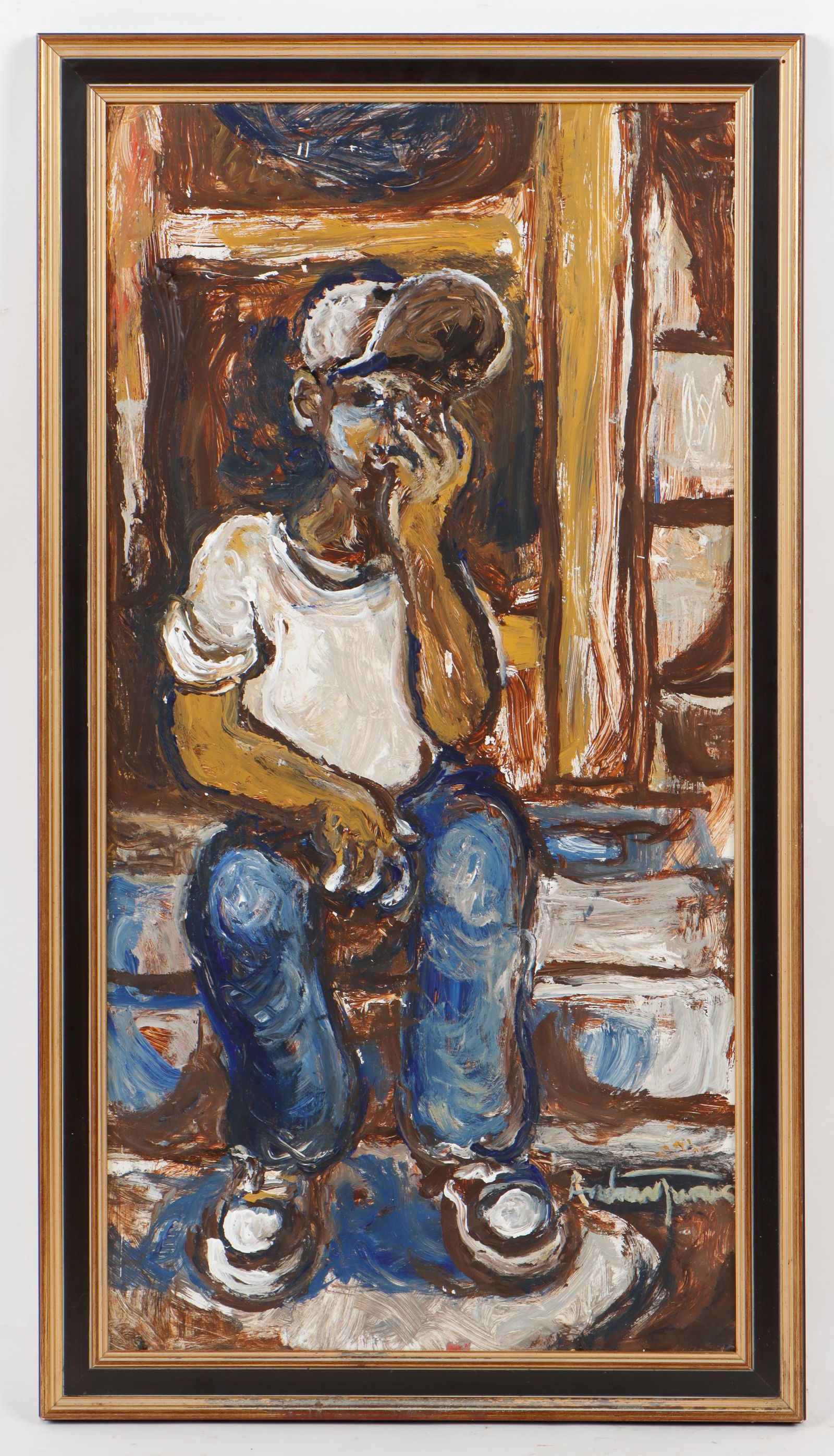 Andrew Turner (1944-2001) "Waiting on Stairs" (1 of 4)