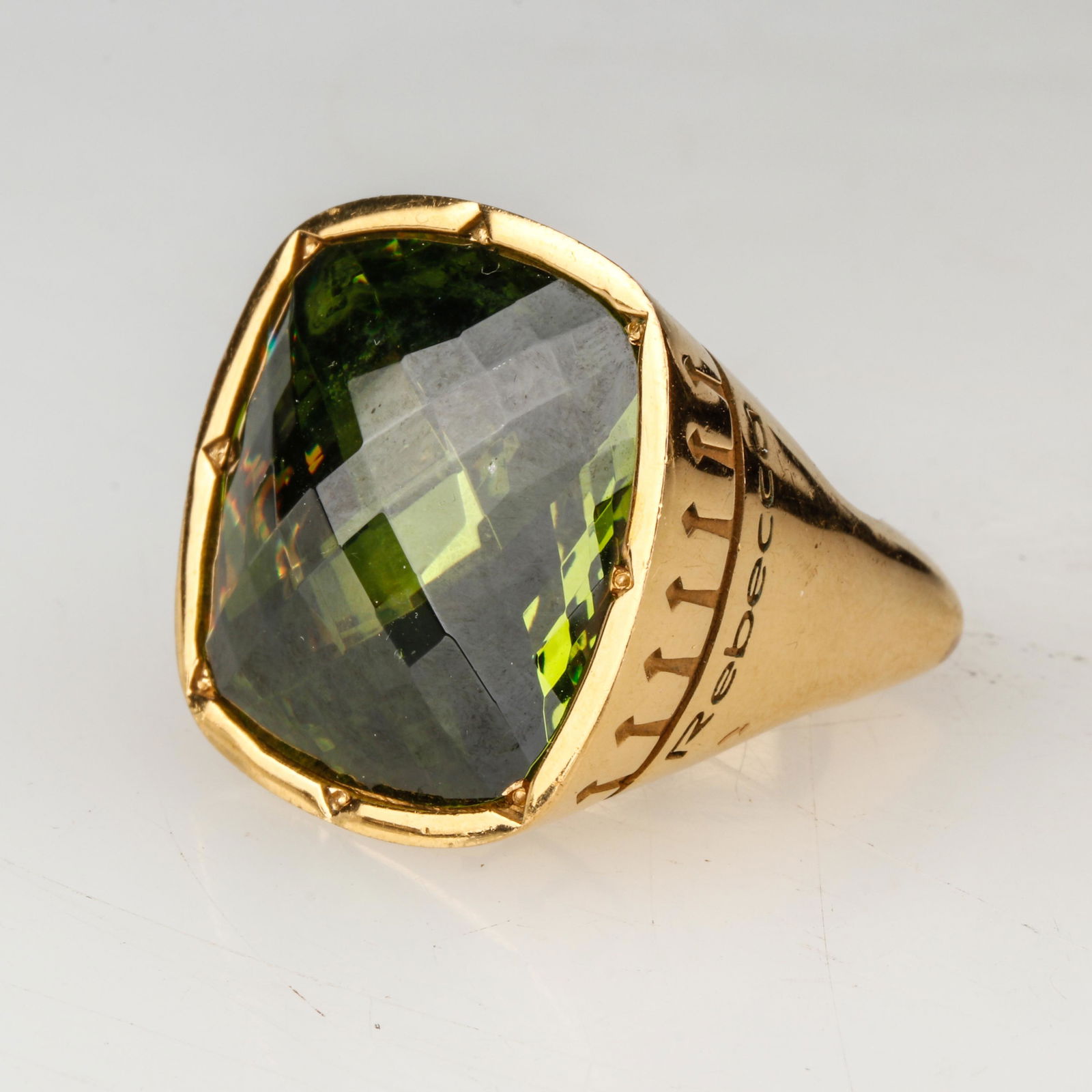 Men's Ring with Green Gemstone (1 of 6)