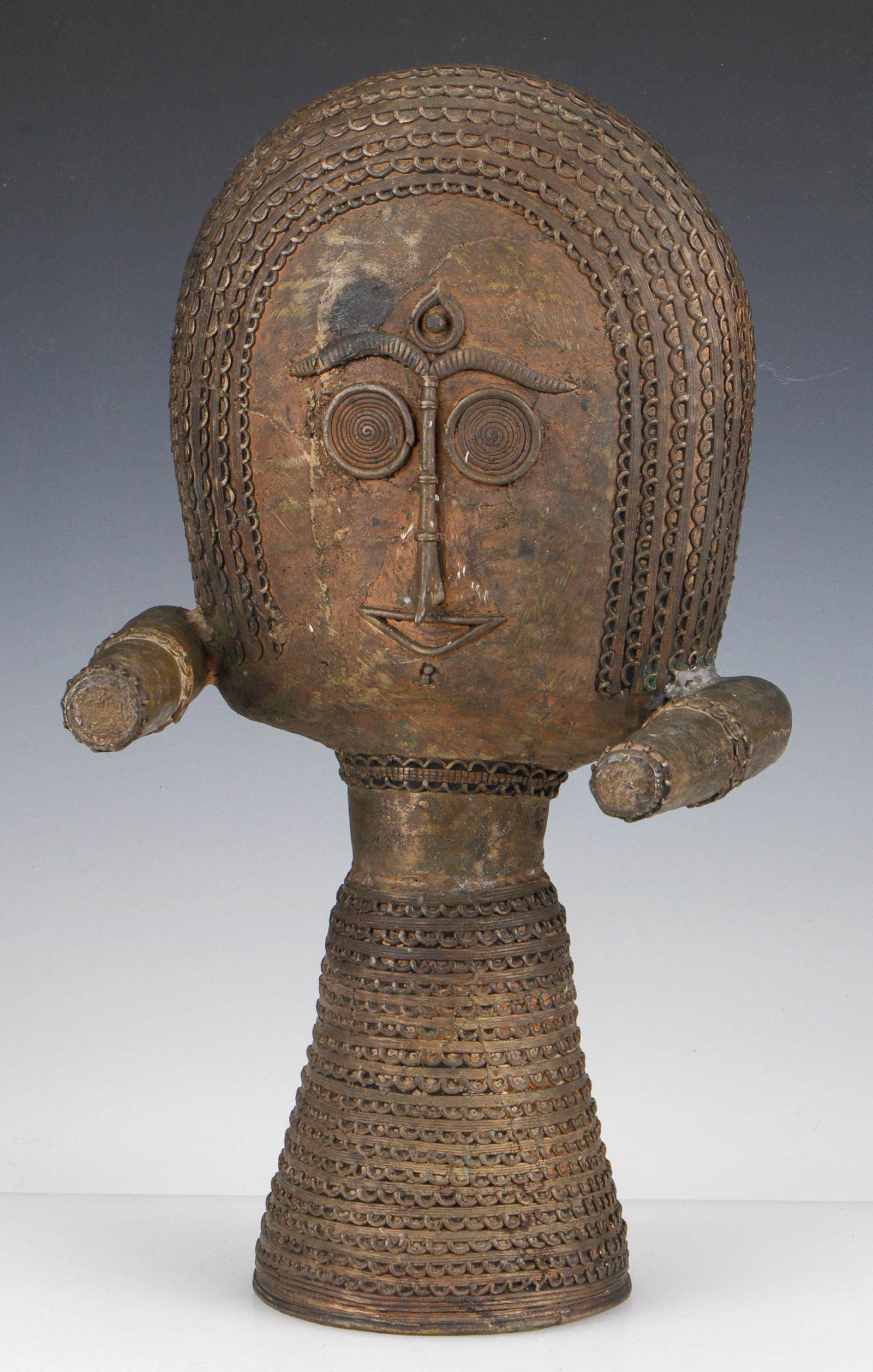 African Bakota Brass Reliquary Guardian Figure (1 of 5)