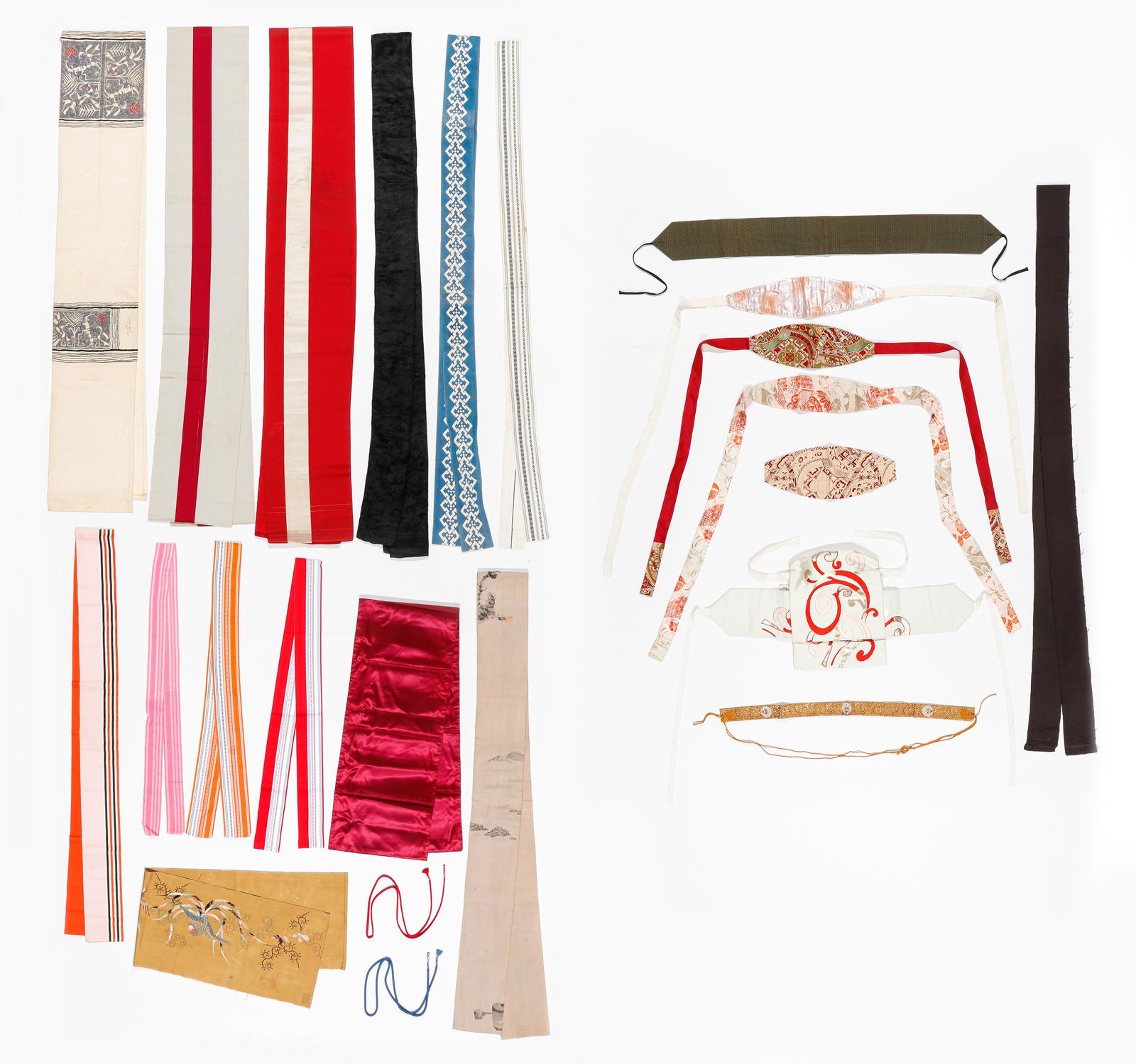 Large Lot Of Japanese Obi, Early-Mid 20th C. (1 of 5)