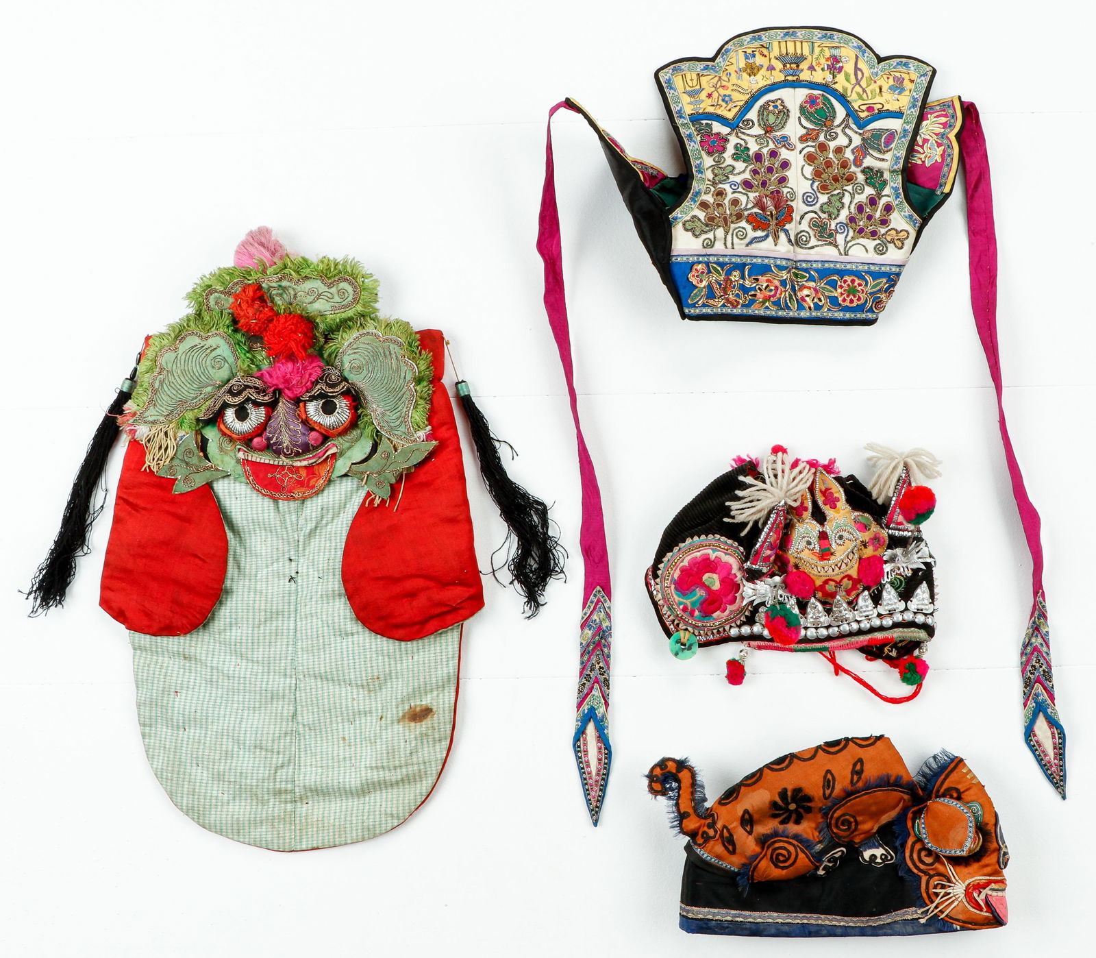 Group of Chinese Minority Children's Hats (1 of 2)