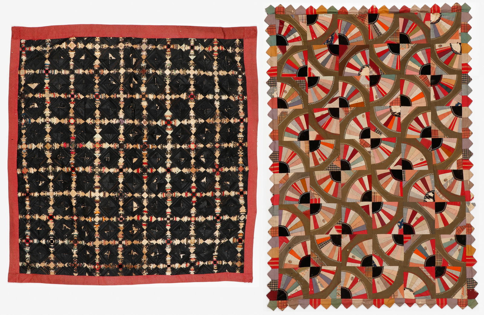 2 Antique American Patchwork Quilts (1 of 9)