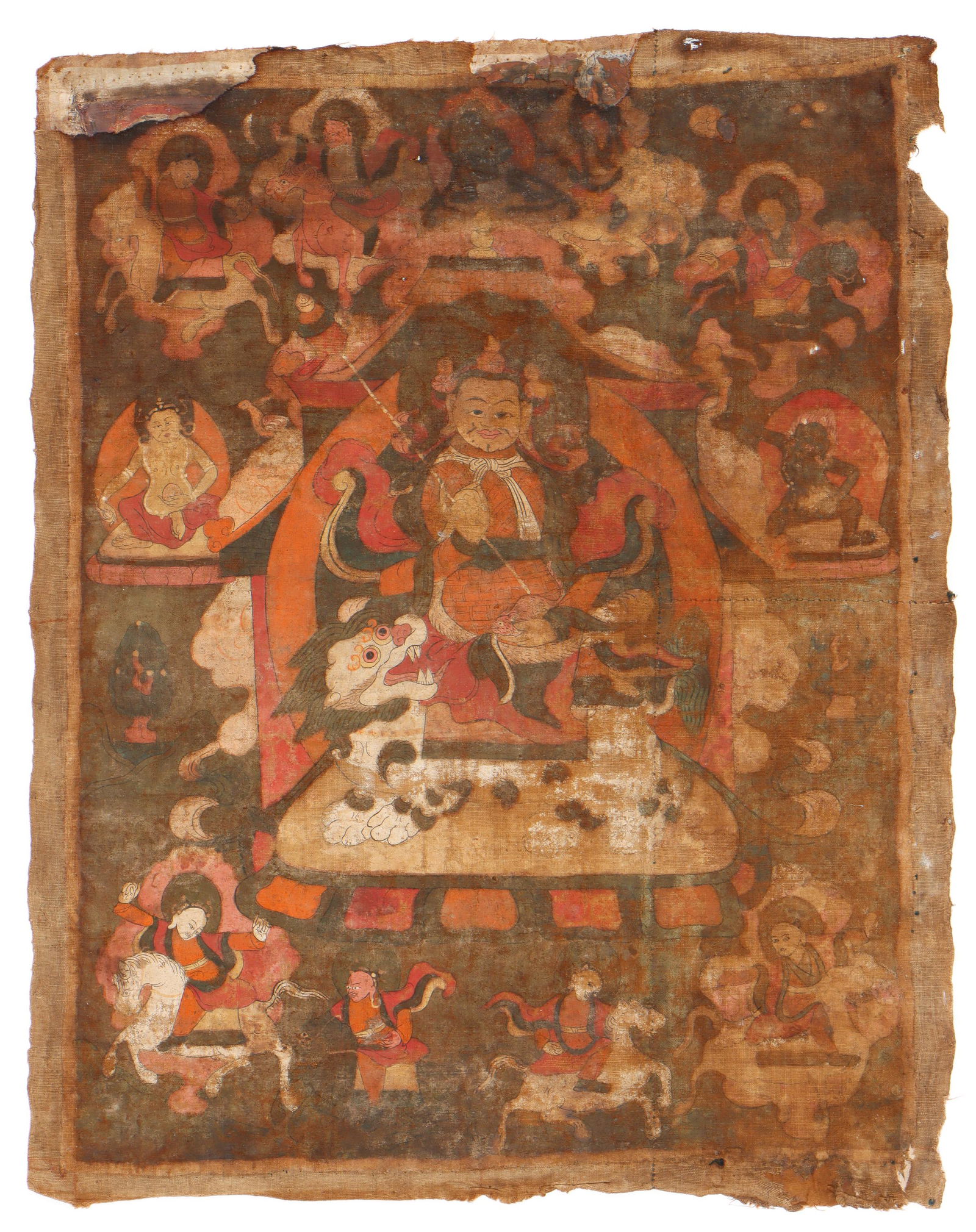 Antique Tibetan Thangka, 17th/18th C. (1 of 4)