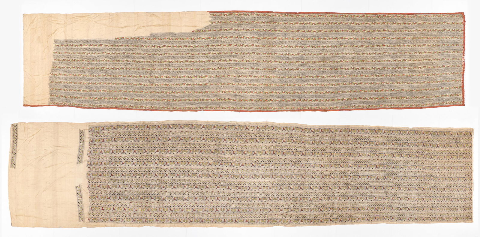 Two Rare 19th C. Silk Embroidered Textiles, Turkey (1 of 9)