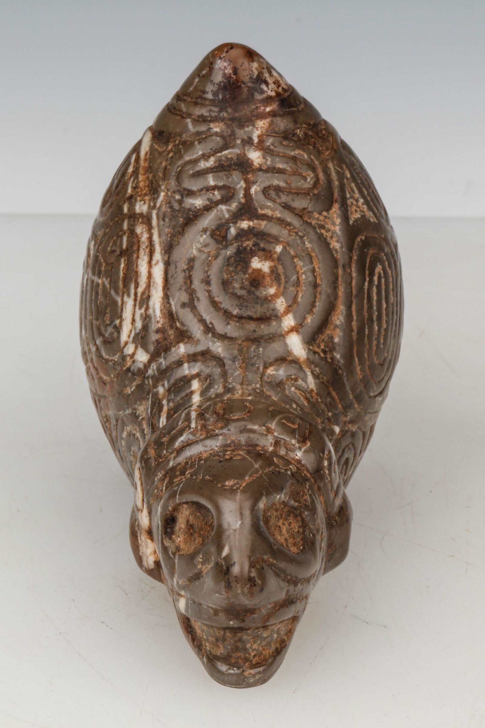 Ornate Taino Type-1 Zemi with Anthropic Head and Spider-Like Posterior (1 of 6)