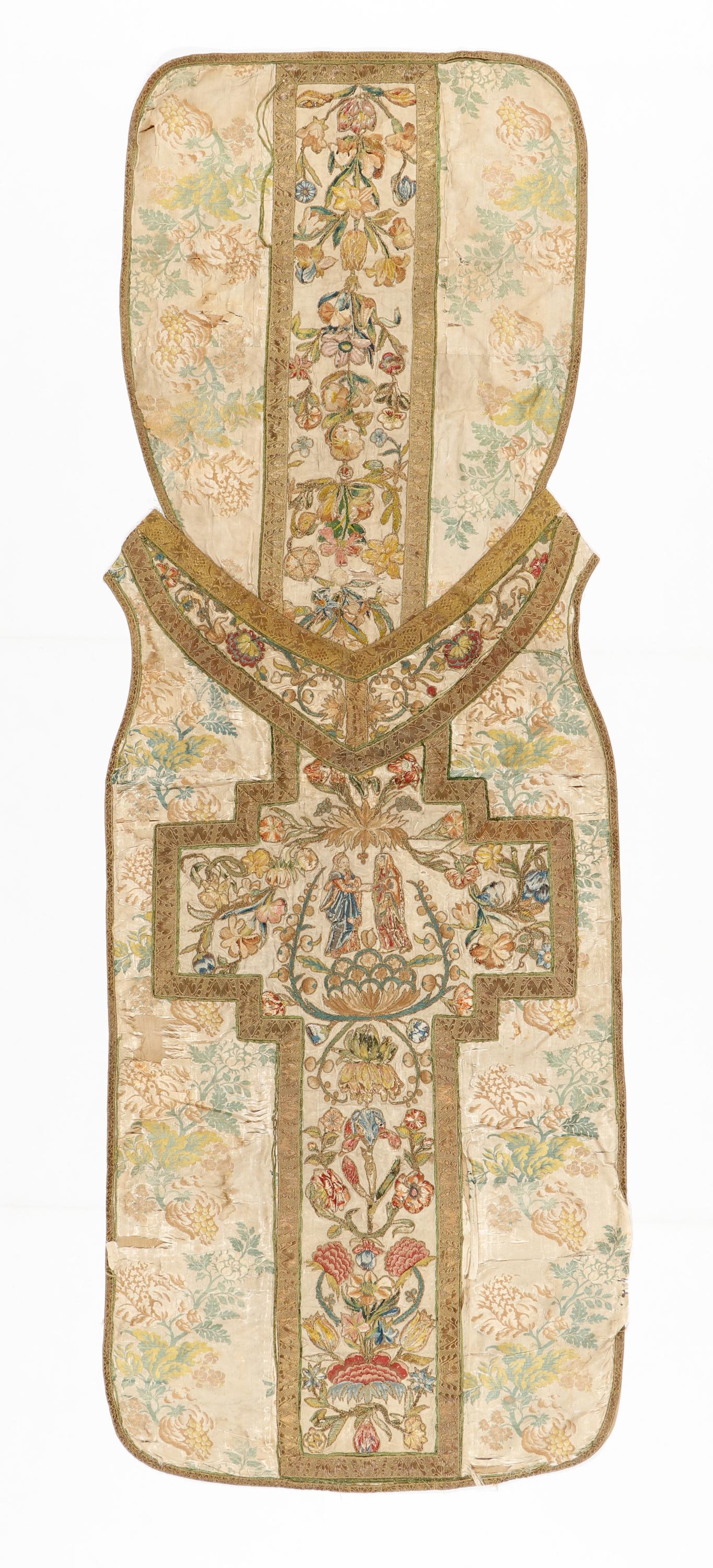 18th/19th C. Silk Ecclesiastic Robe with Added Panel (1 of 6)