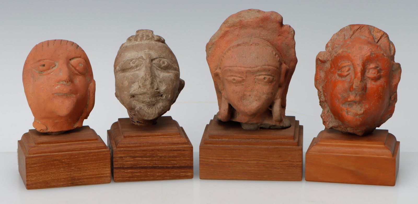 4 Indian Terracotta Heads, Probably Gupta Period (1 of 5)