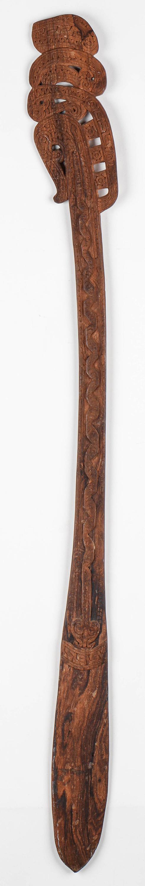 Massim Culture Large Stirring Spatula, Trobriand Islands, Early 20th C. (1 of 3)