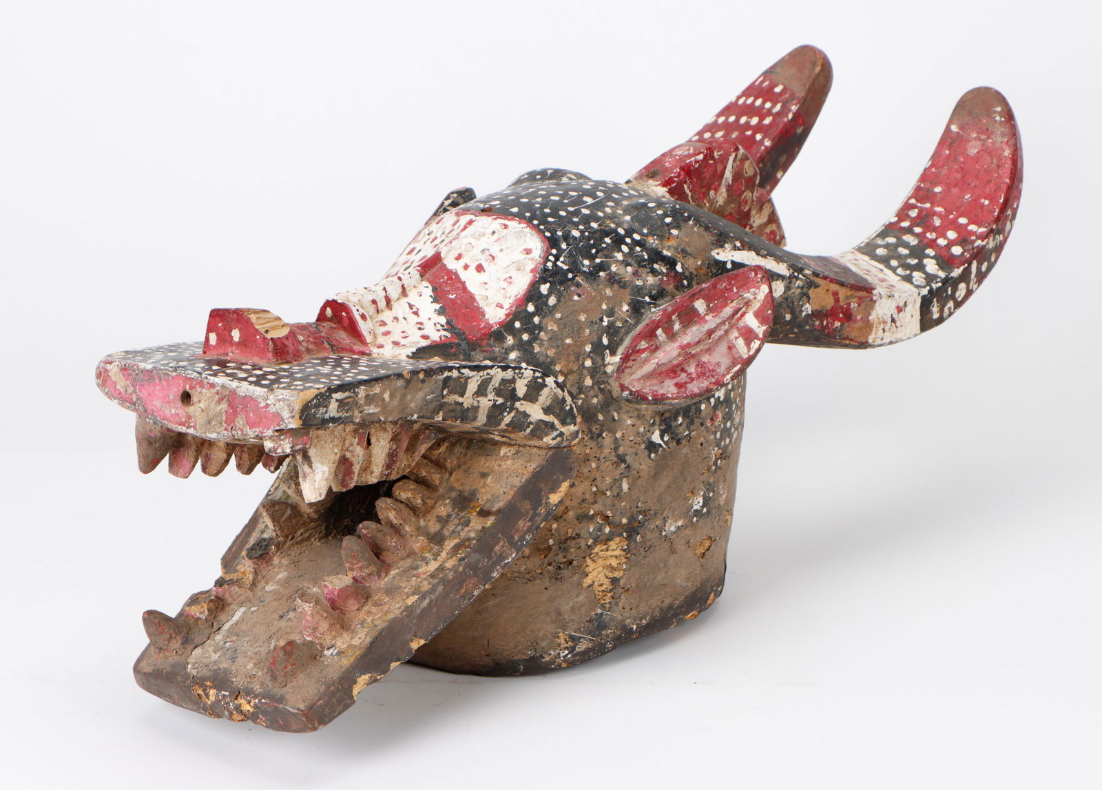 African Senufo Firespitter Mask, Burkina Faso, Mid 20th C. (1 of 6)