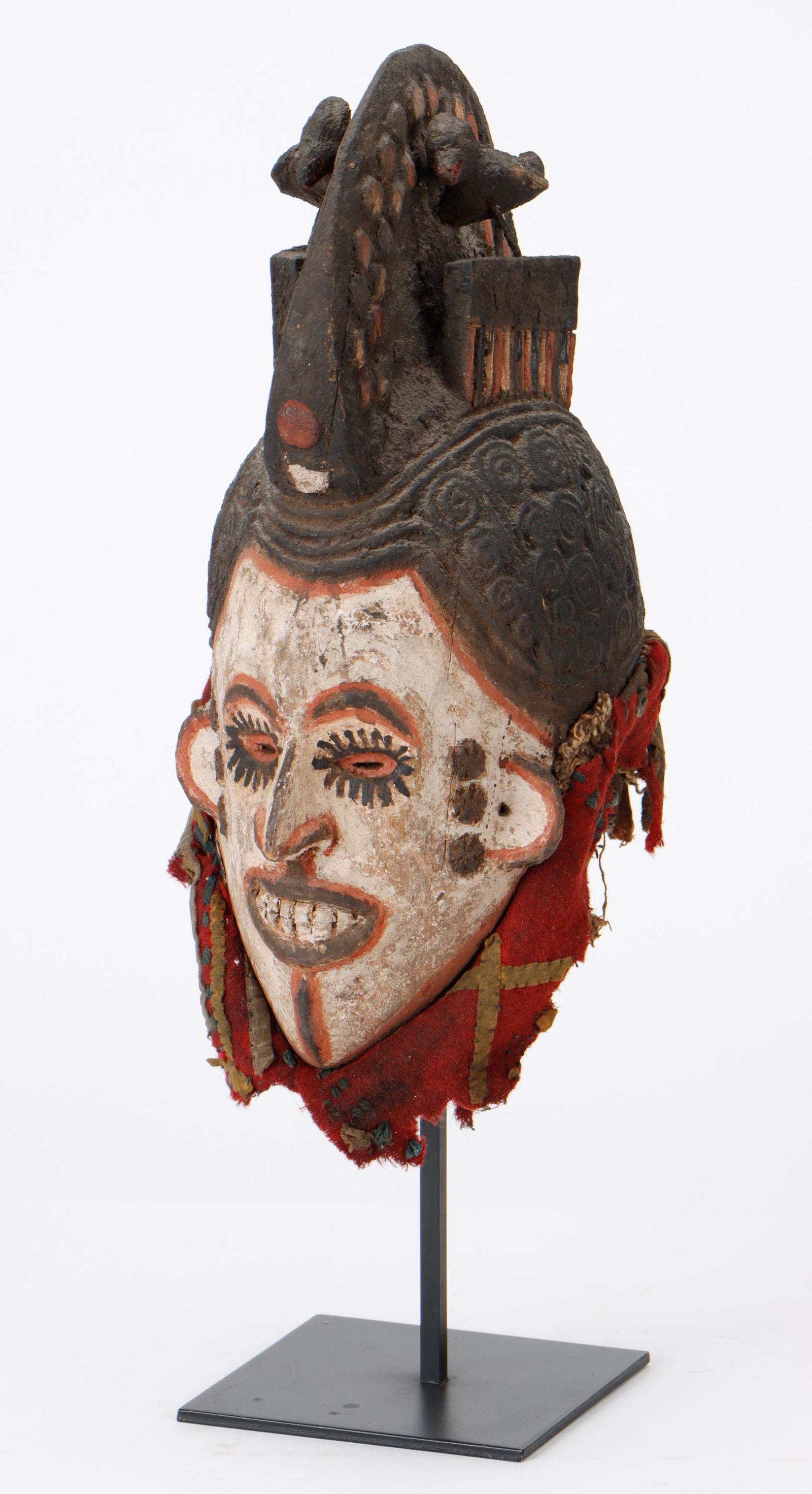 African Igbo Maiden Spirit Mask, Nigeria, Early 20th C. (1 of 6)