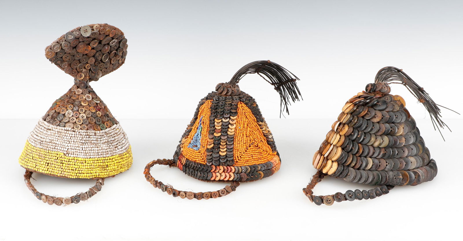 African Lega Button Hats, DRC (1 of 6)