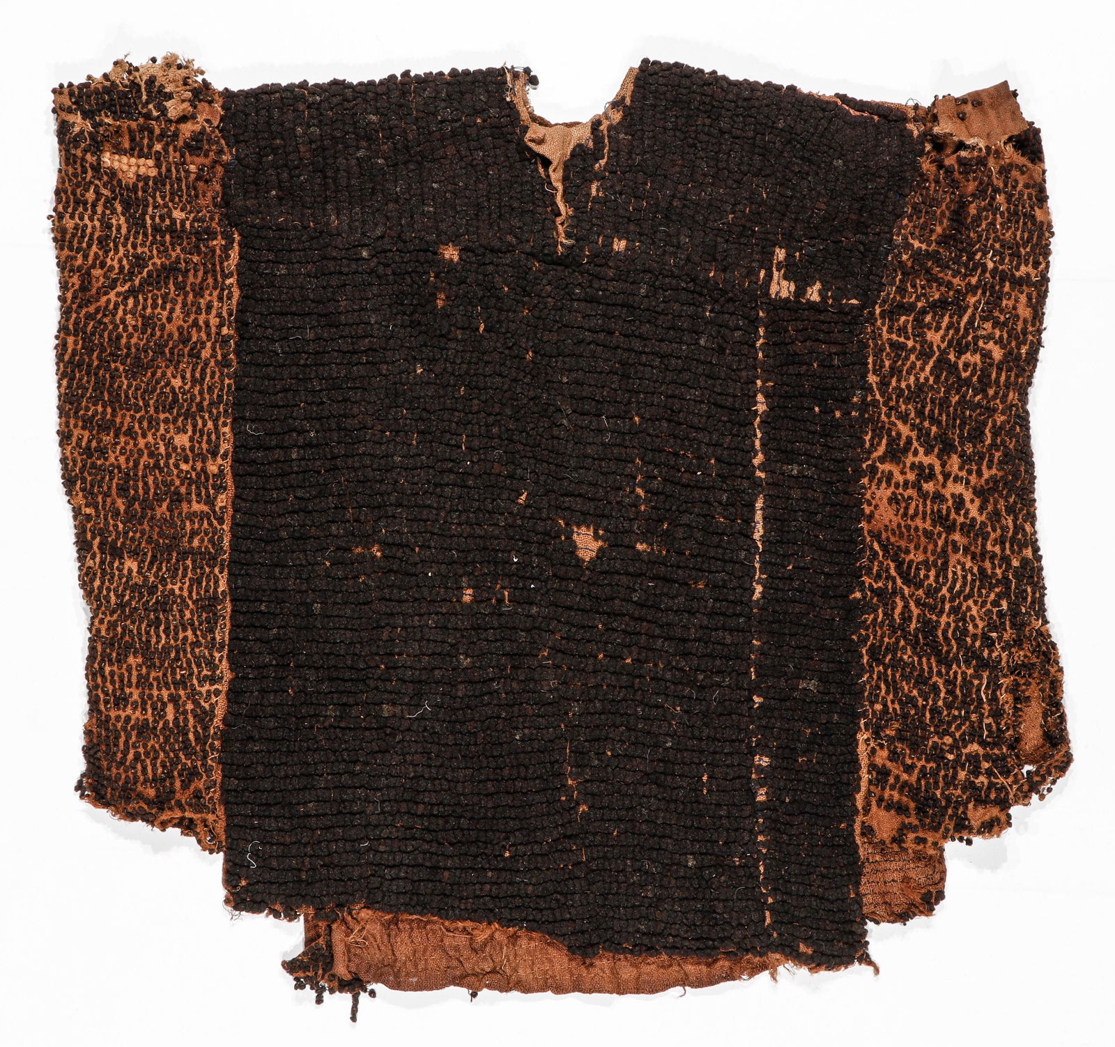 African Bamileke Ceremonial Cloak, Fabric and Human Hair, Cameroon (1 of 3)