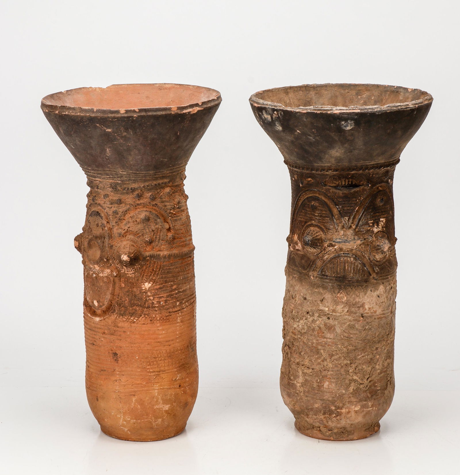 2 African Nupe Terracotta Pot Supports, Nigeria (1 of 4)
